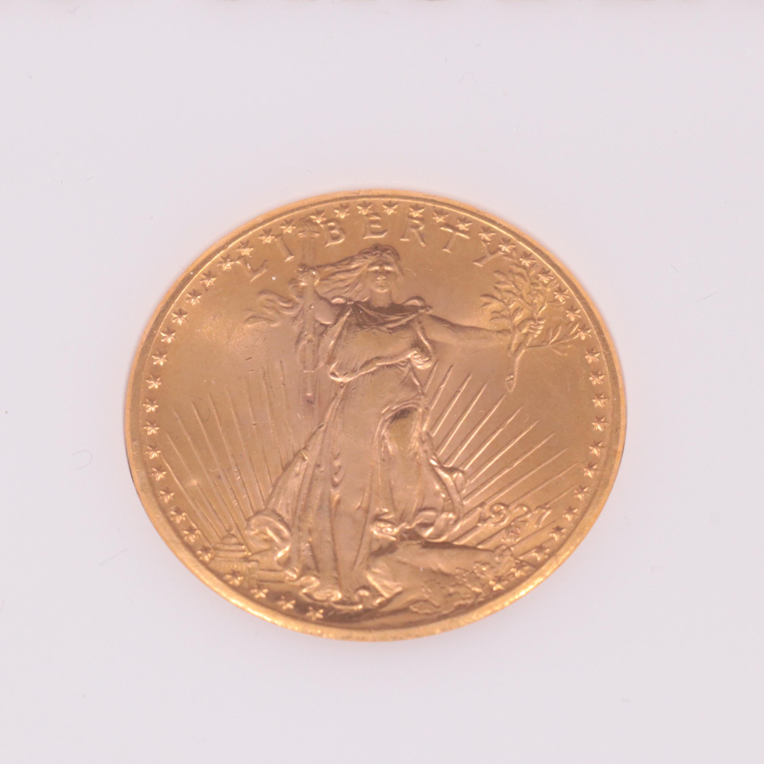 Two St. Gaudens Gold Coins