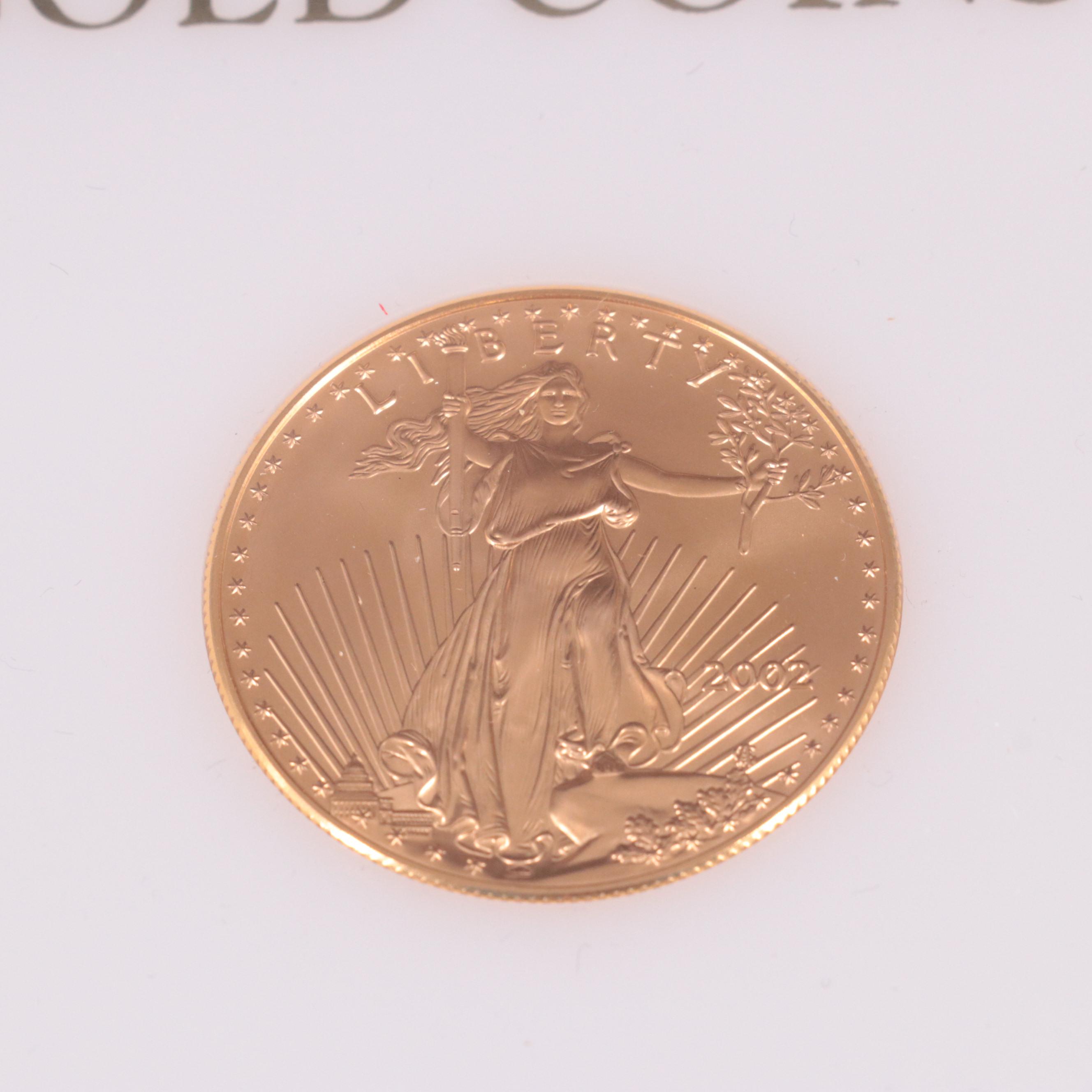 Two St. Gaudens Gold Coins