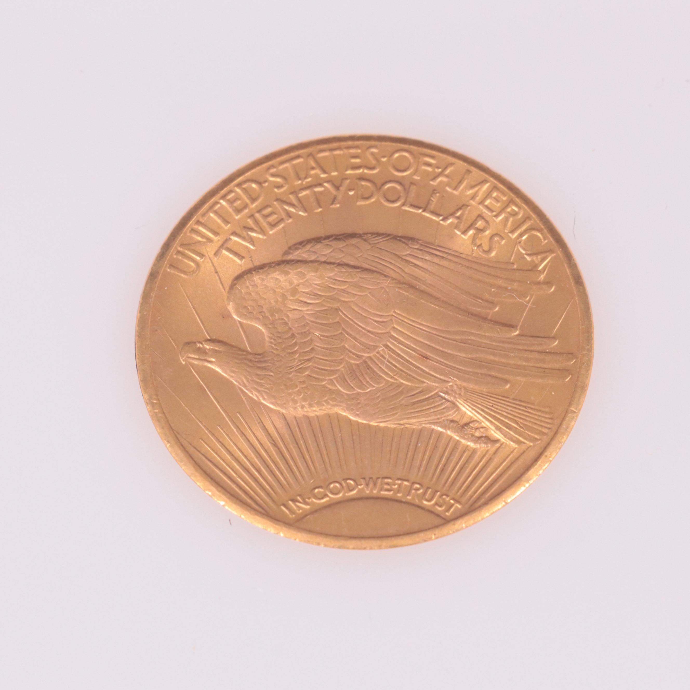 Two St. Gaudens Gold Coins