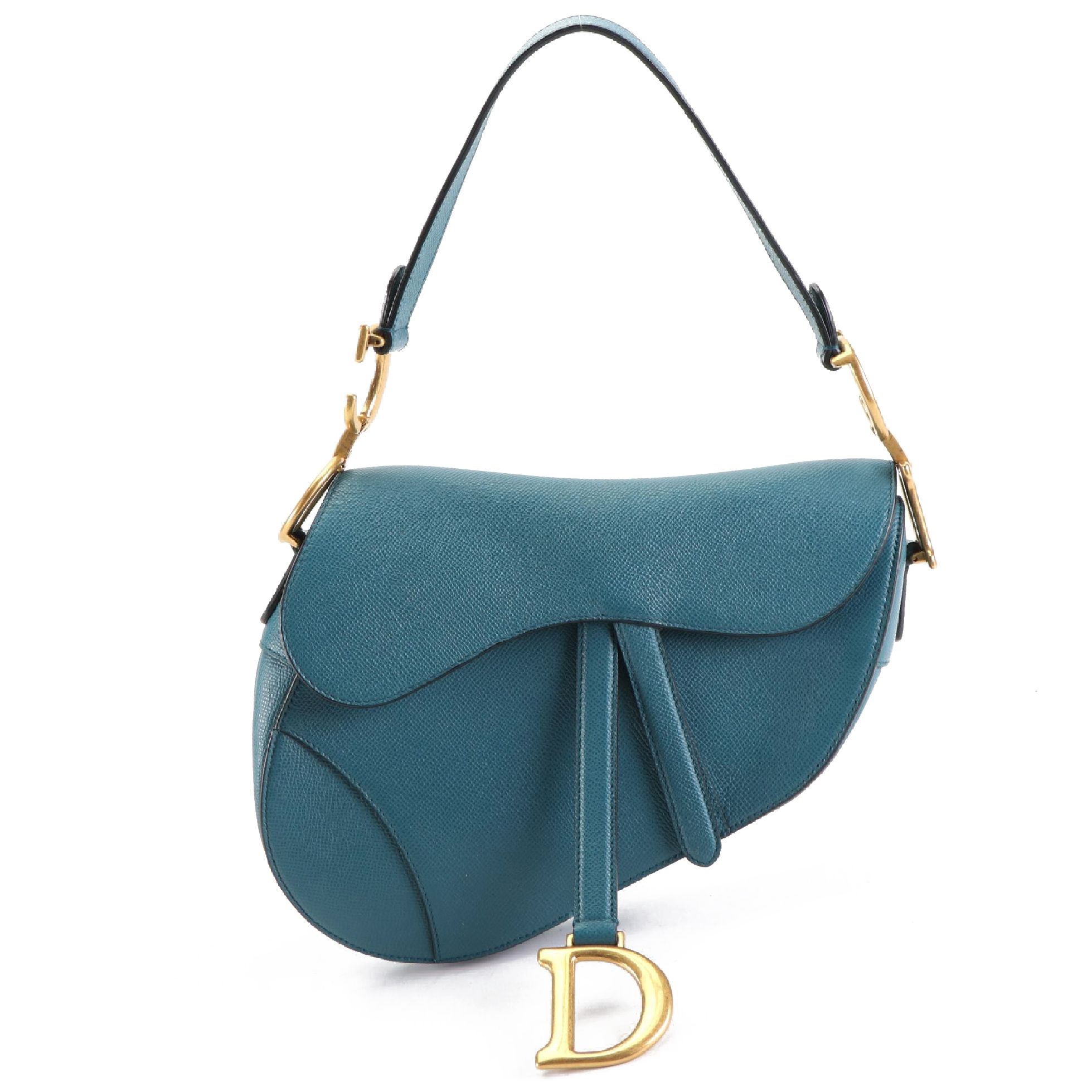 Christian Dior Saddle Bag in Grained Leather