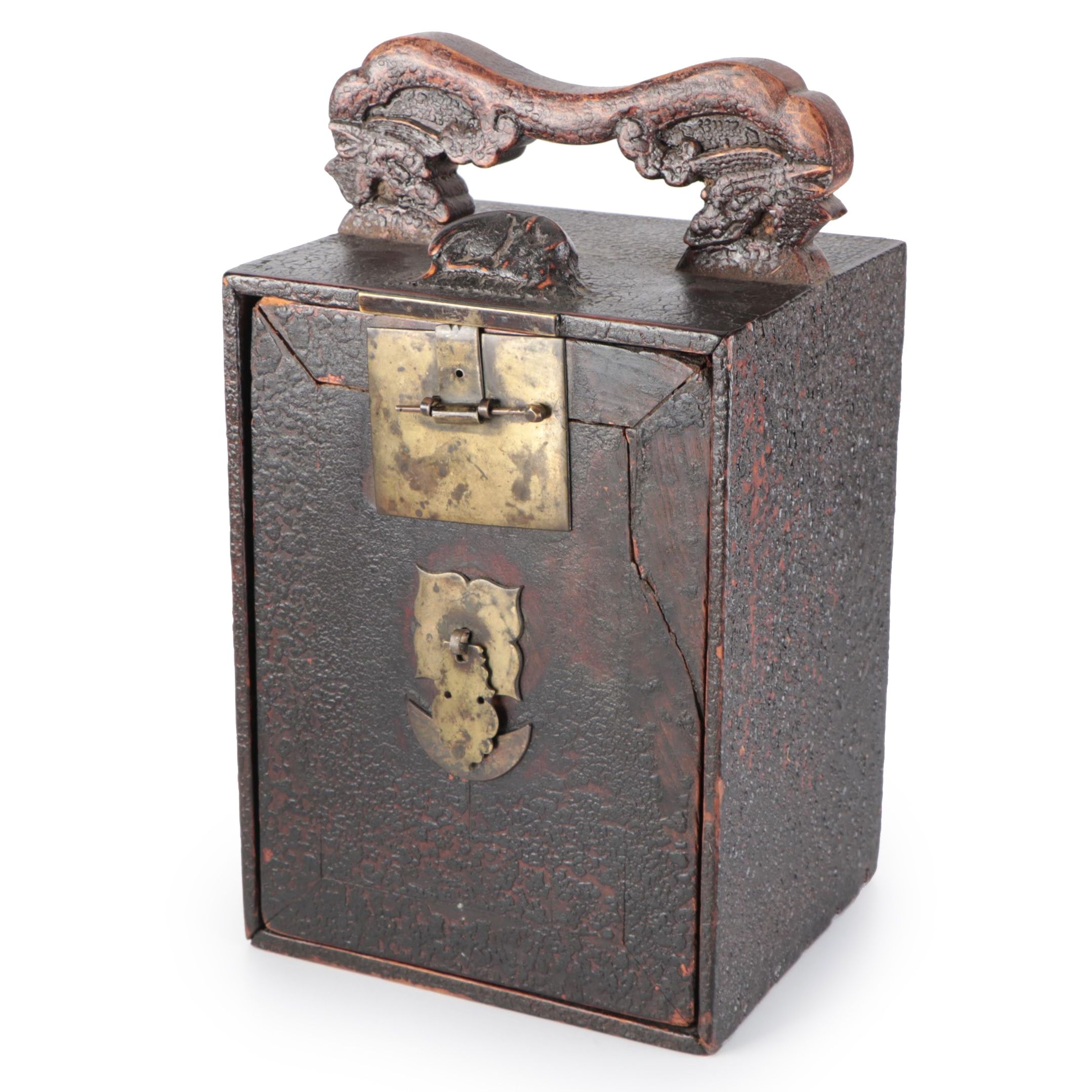 Chinese  Wooden Collectors Box or Specimen Case