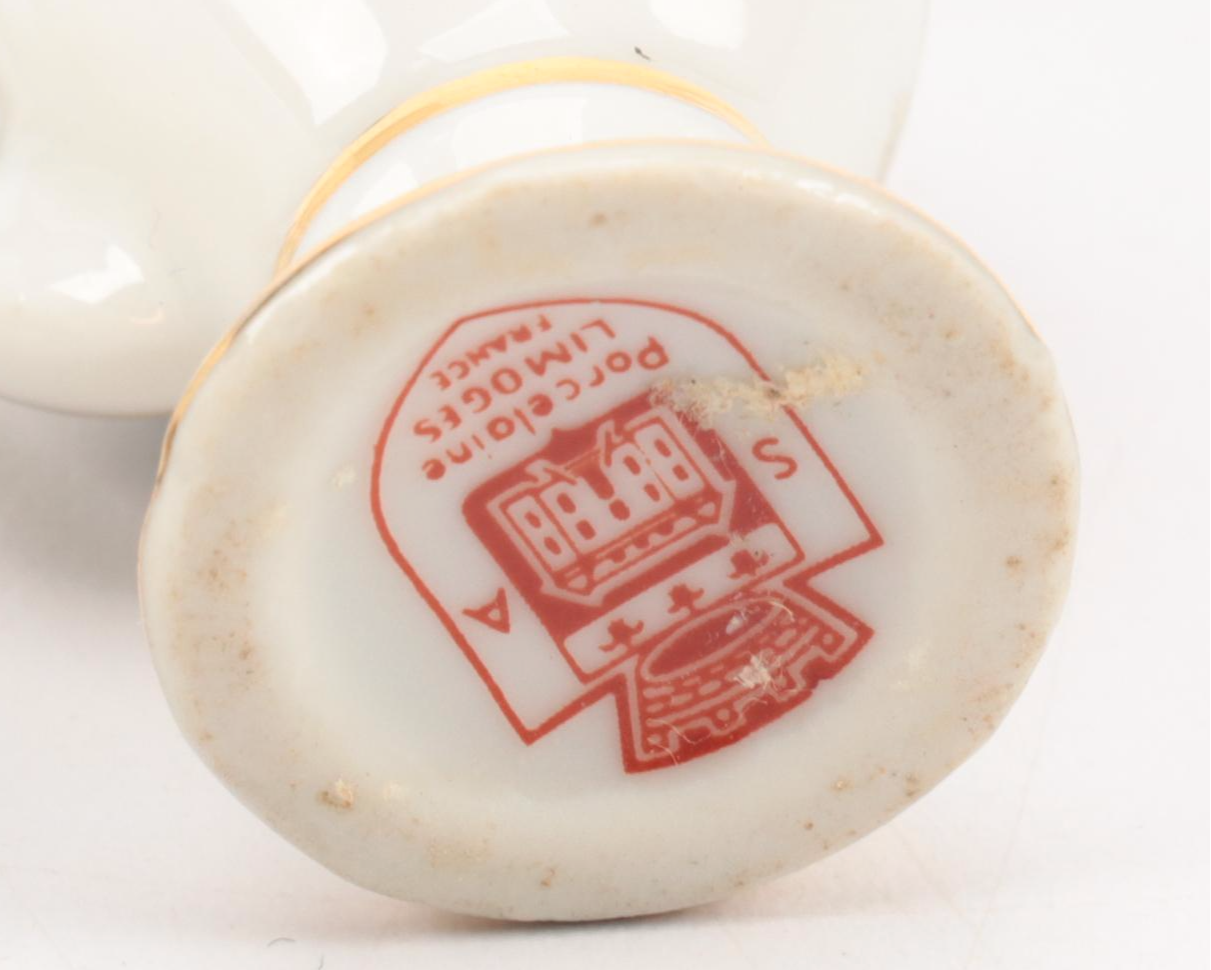 French Limoges Porcelain Miniatures with Romantic Vignettes