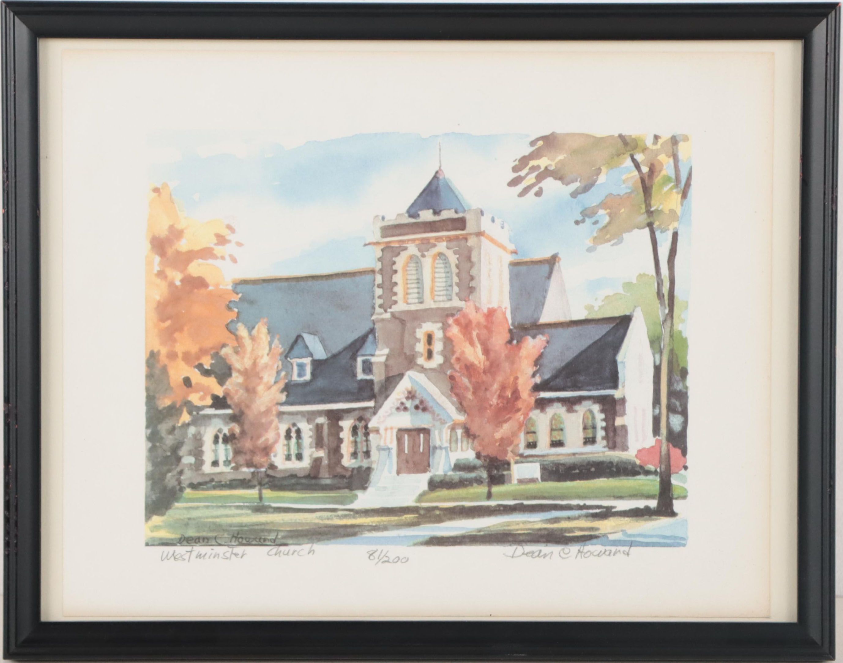 Residential Landscape Graphite Drawing, 1978; More