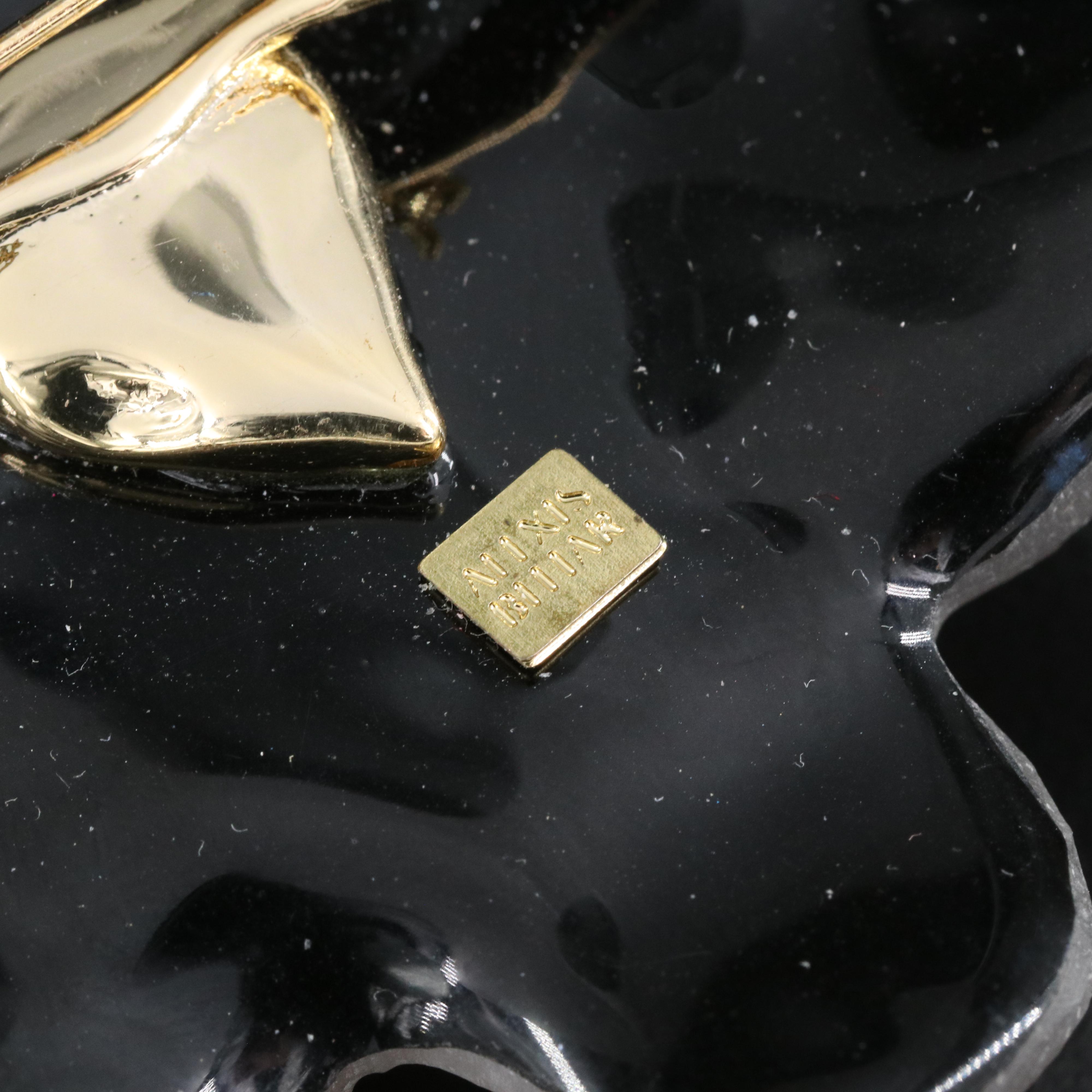 Alexis Bittar Lucite and Glass Flower Brooch