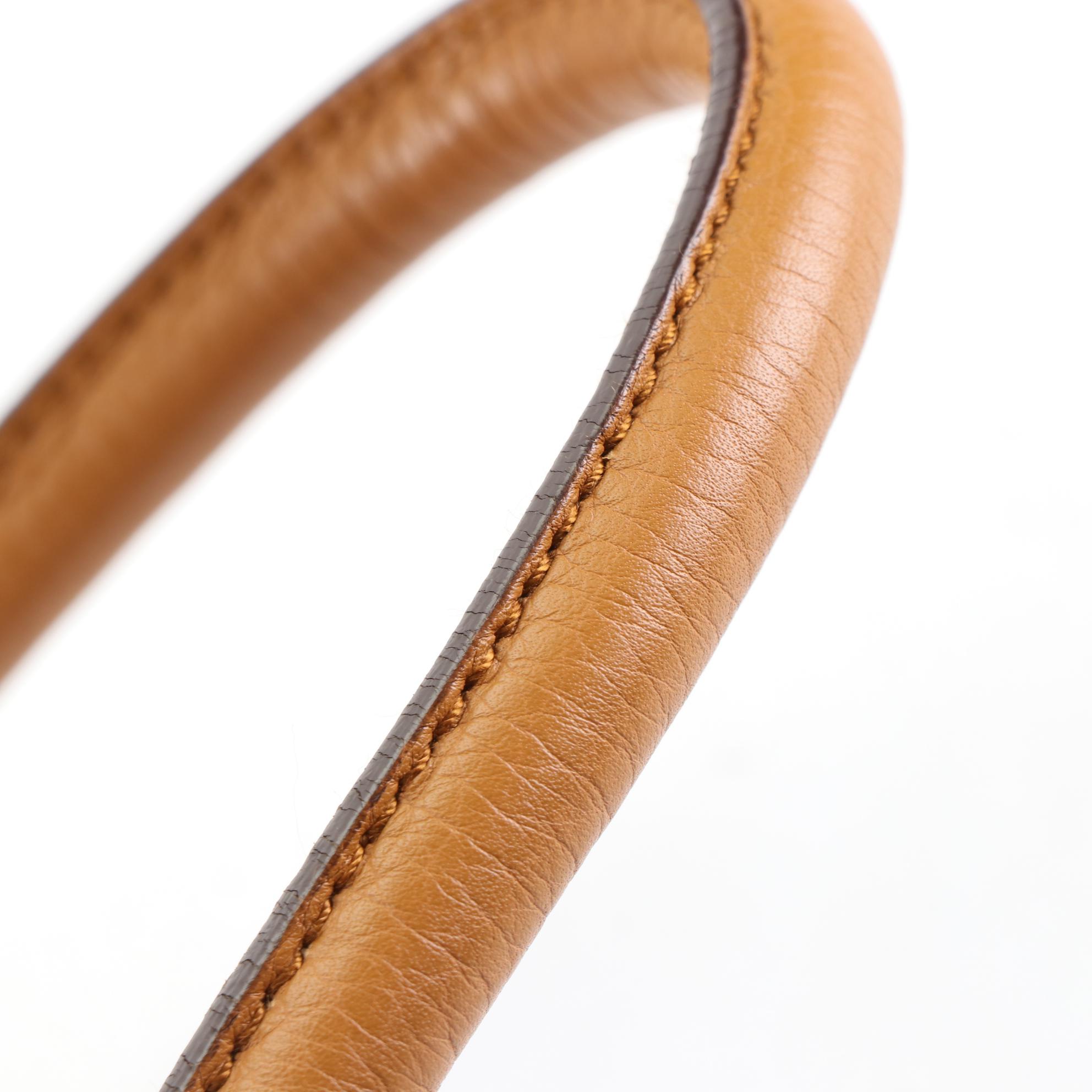 Prada Locking Shoulder Bag in Grained Leather