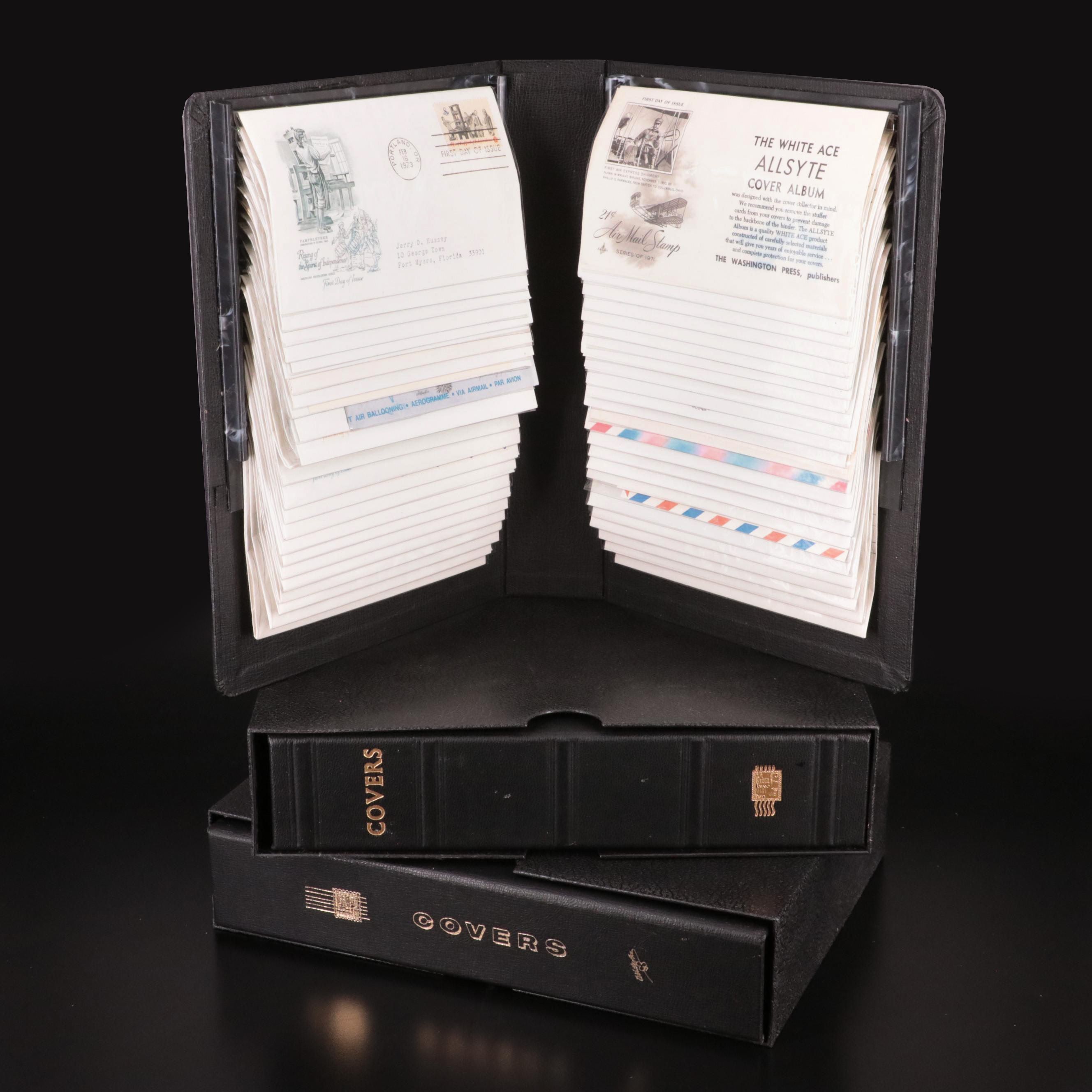 Three Albums of Postal Covers from the 1970s