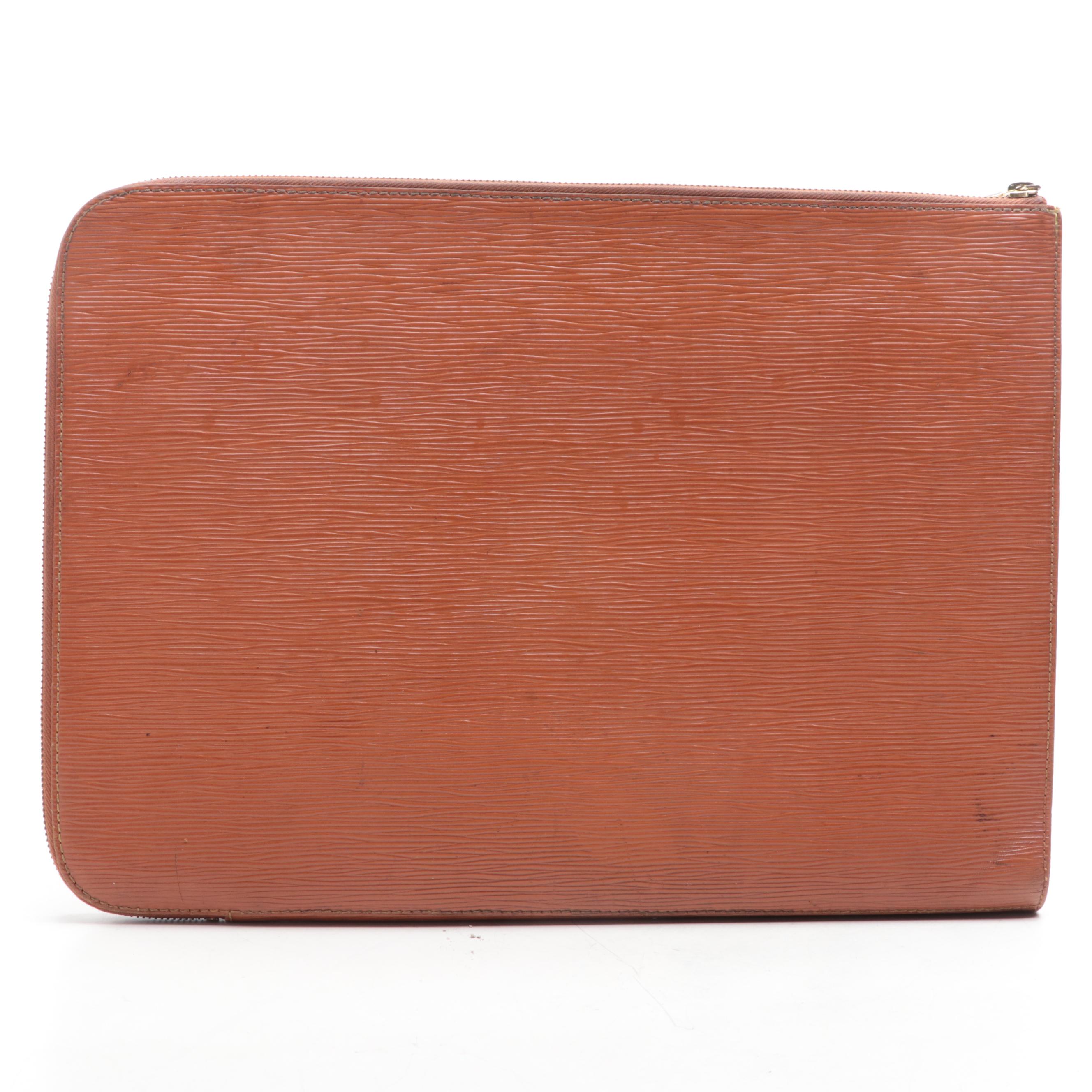 Louis Vuitton Large Zip-Around Document Case in Cipango Gold Epi Leather