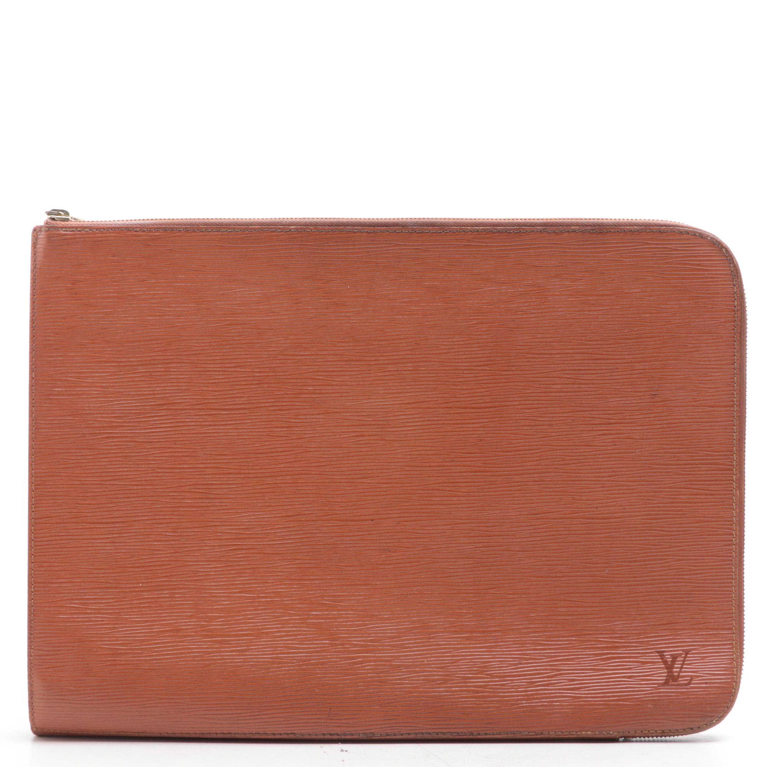 Louis Vuitton Large Zip-Around Document Case in Cipango Gold Epi Leather