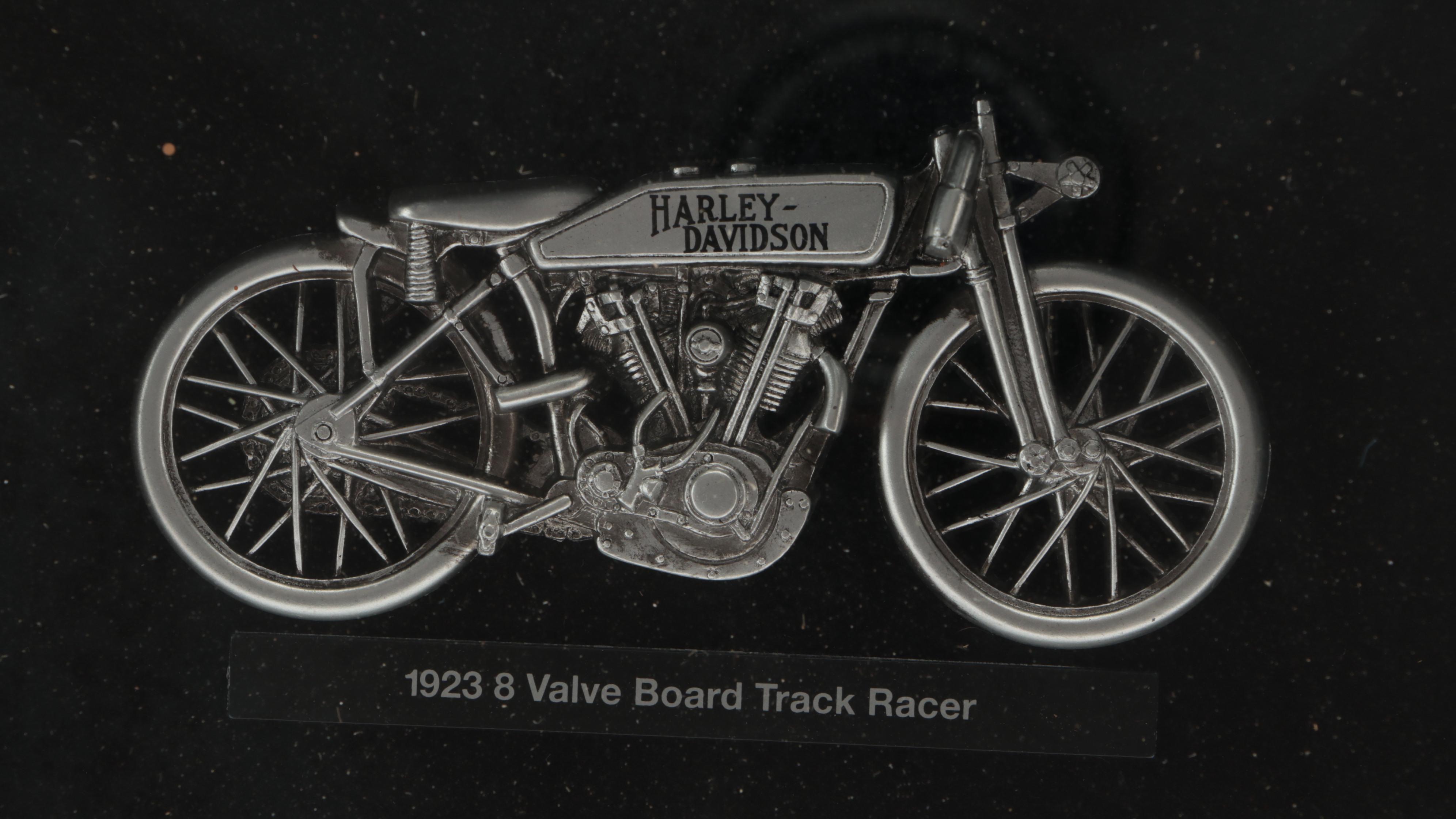 Harley Davidson Legendary Racing Machines Shadow Box Display