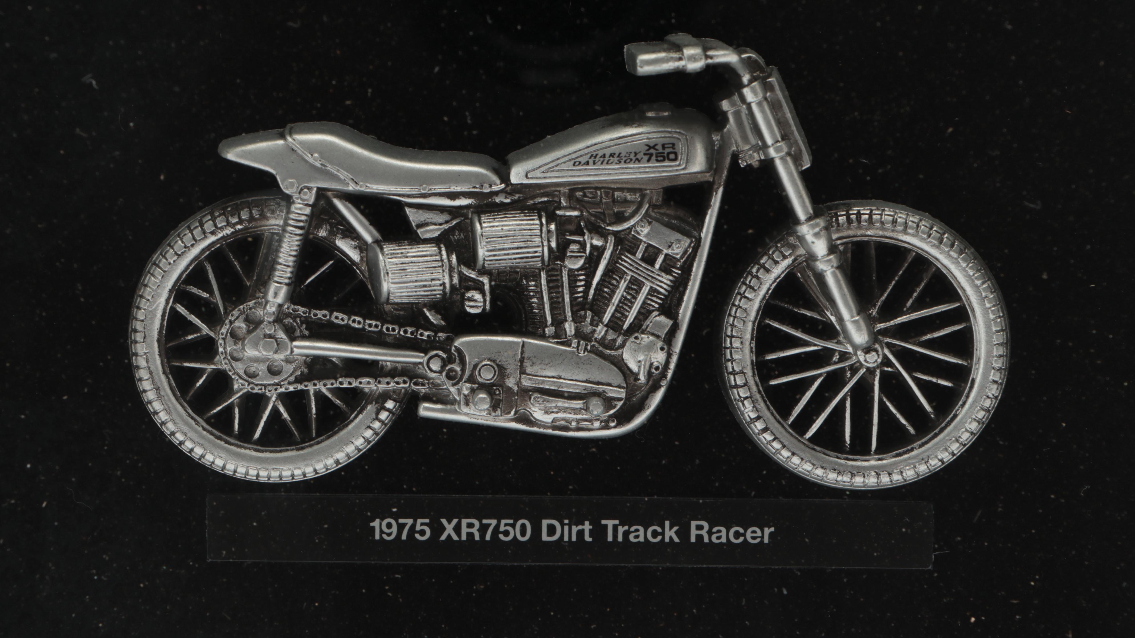 Harley Davidson Legendary Racing Machines Shadow Box Display