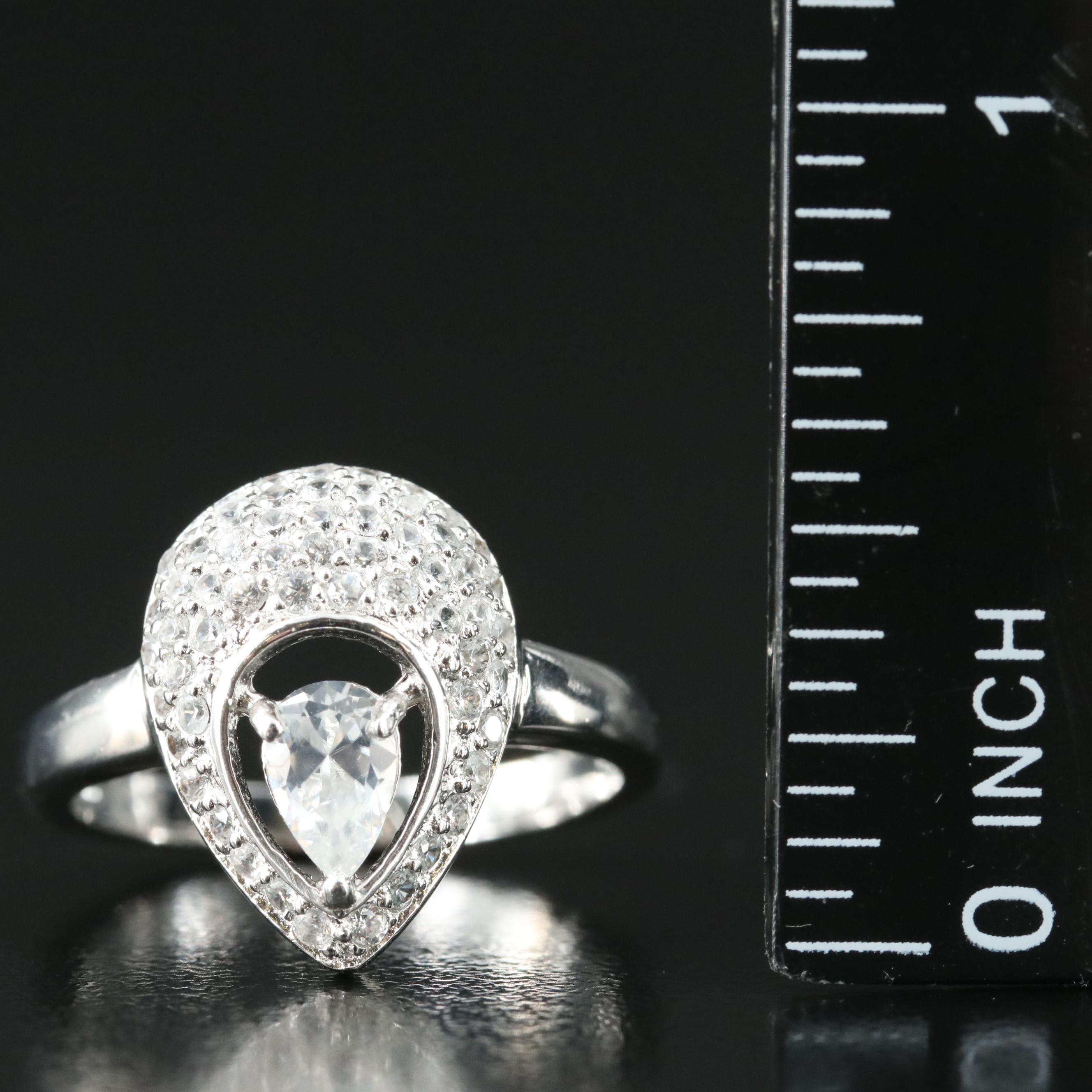 Sterling Zircon Ring