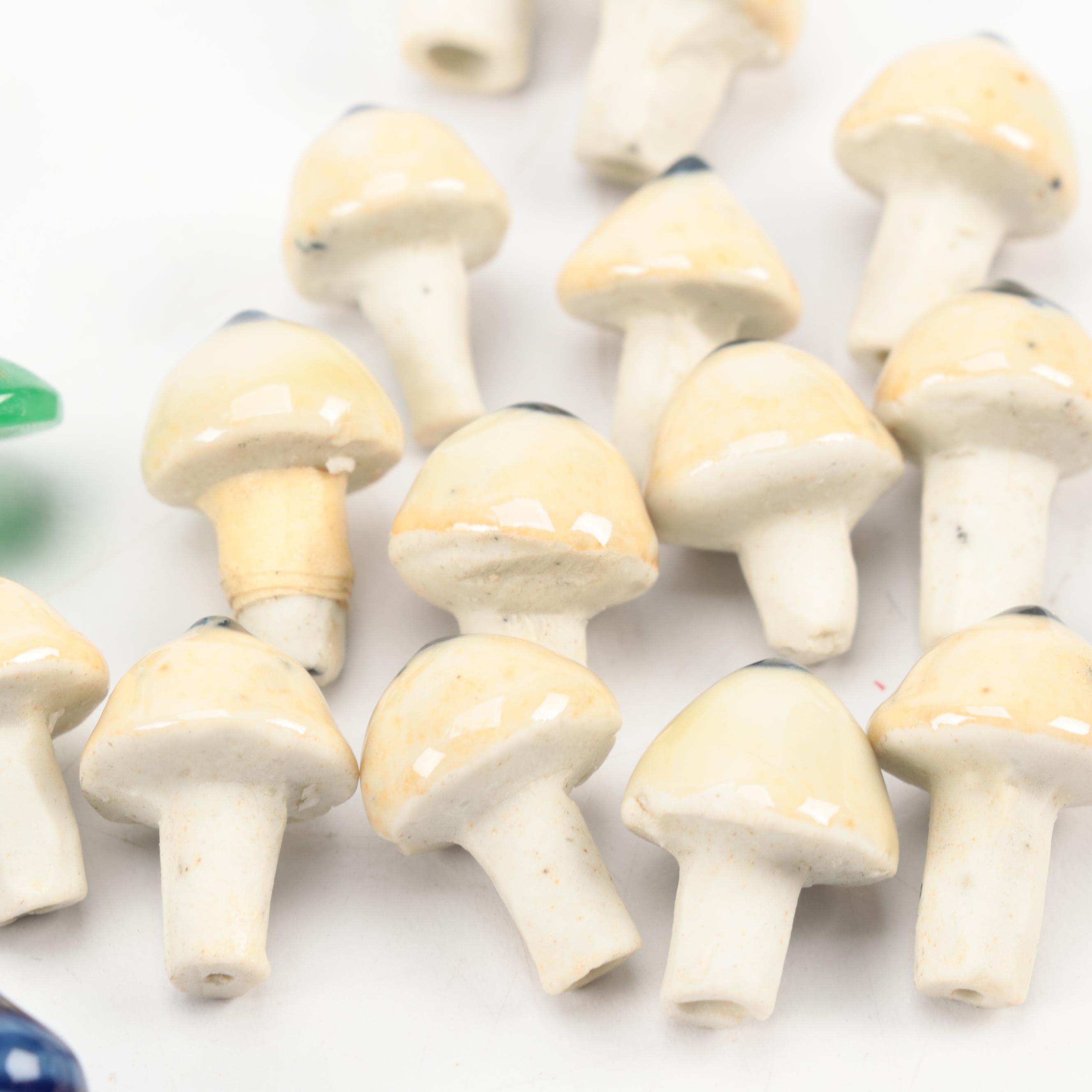 Chinese Carved Jadeite Snuff Bottle with Collection of Snuff Bottle Lids