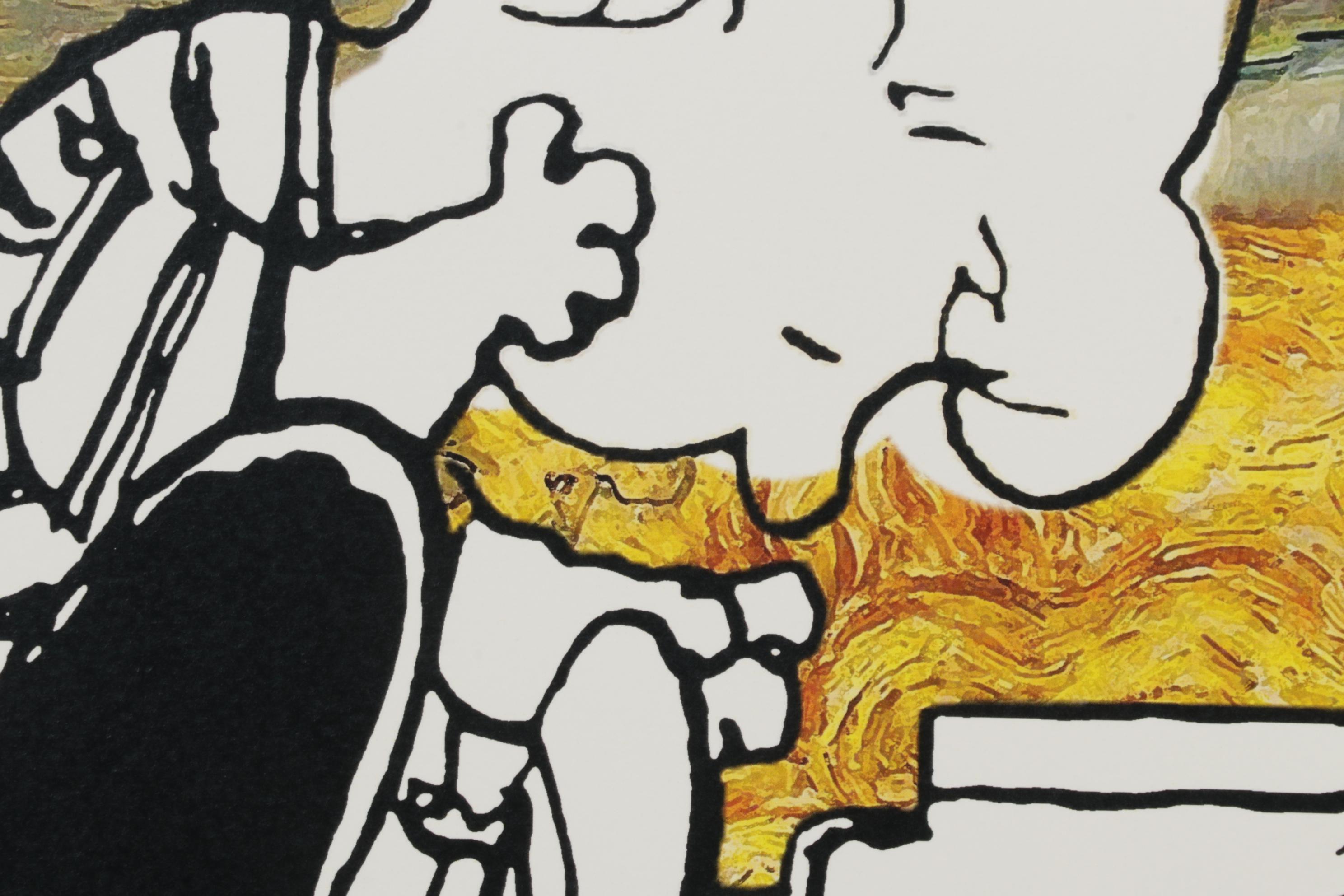 Death NYC Pop Art Graphic Print of Lucy and Schroeder