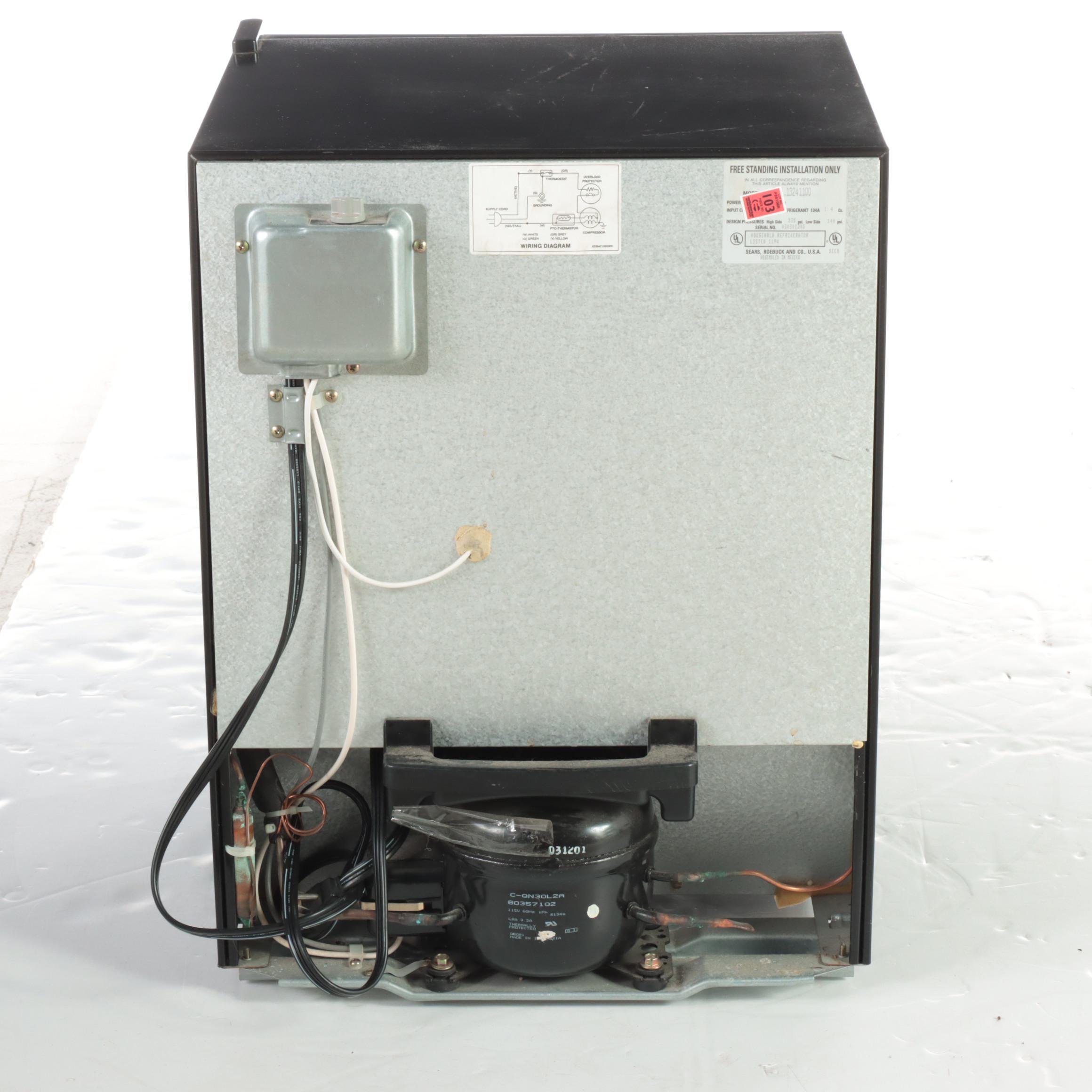 Kenmore Compact Refrigerator with Tempered Glass Front