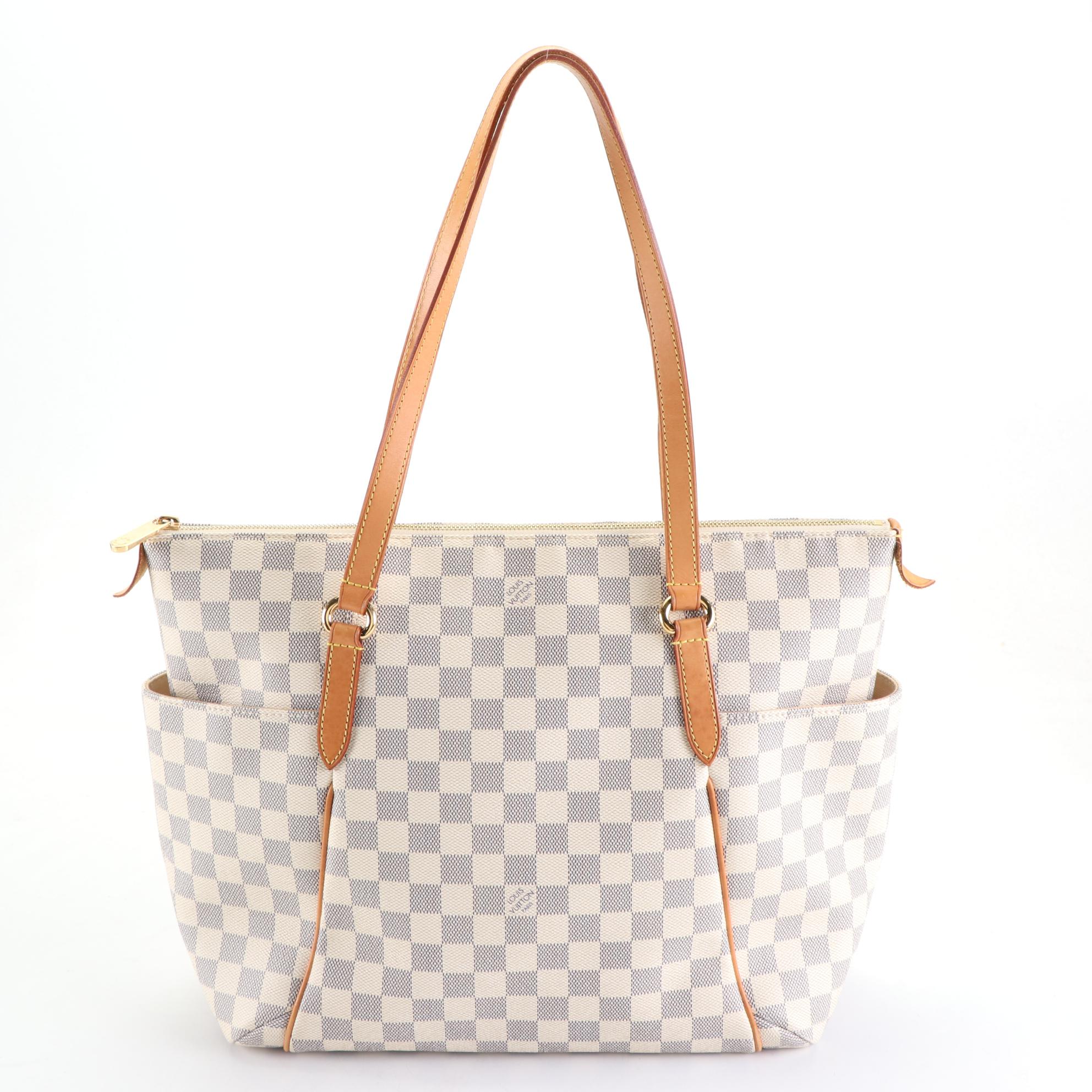 Louis Vuitton Totally MM Tote in Damier Azure Canvas