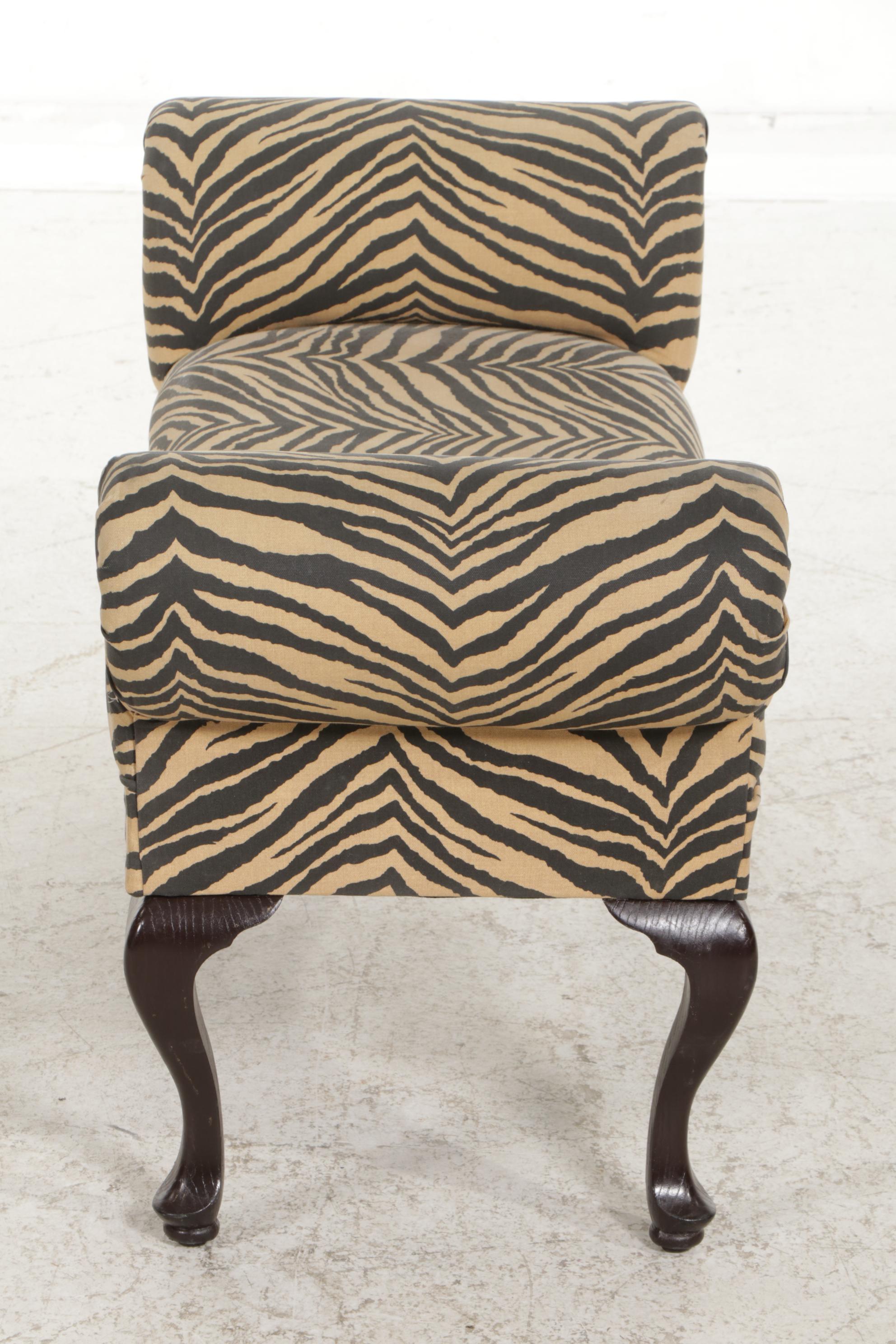 The Rose Hill Co. Upholstered Scroll Arm Bench