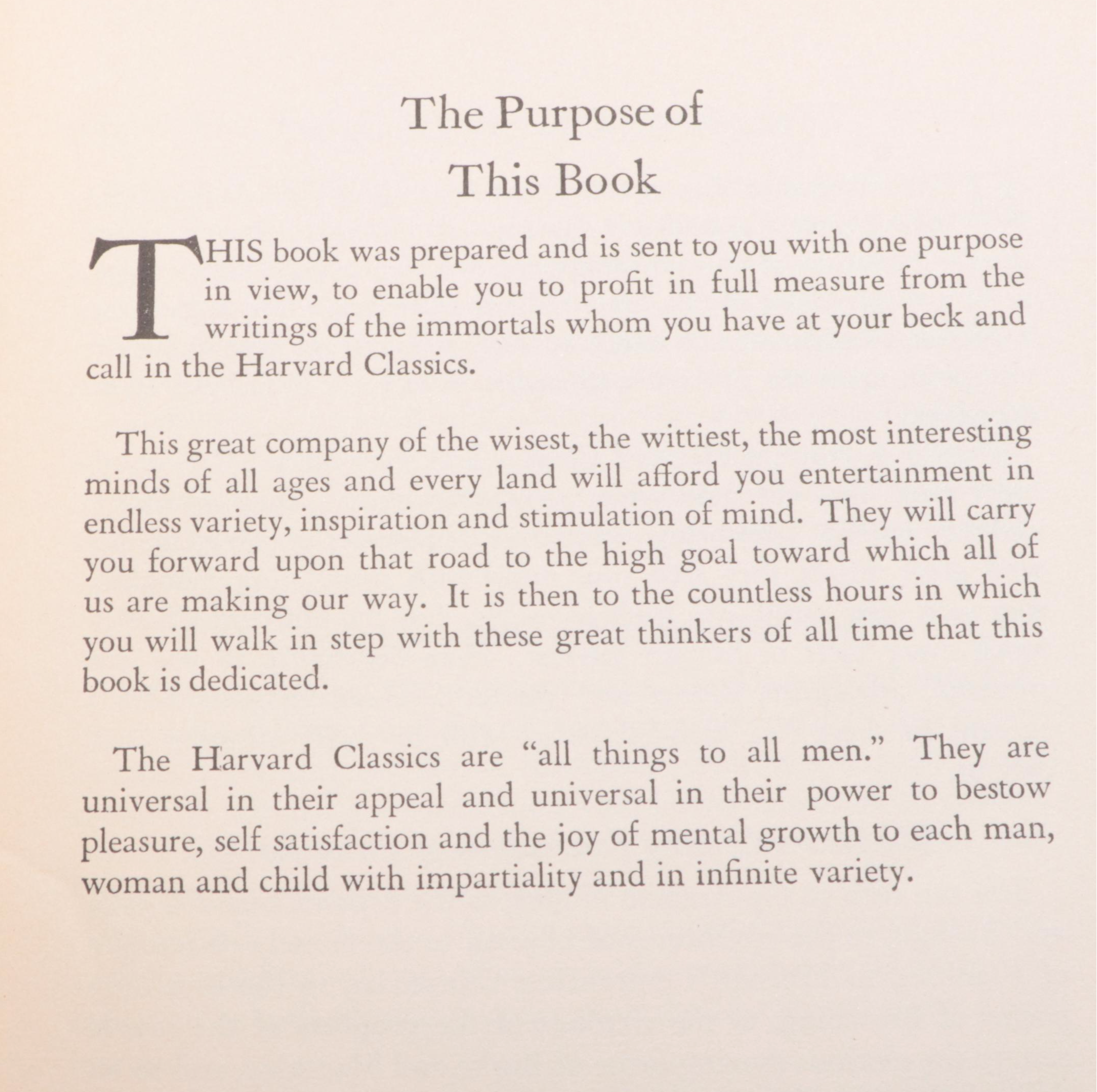 "The Harvard Classics" Complete Set Edited by Charles W. Eliot, Early 20th C.
