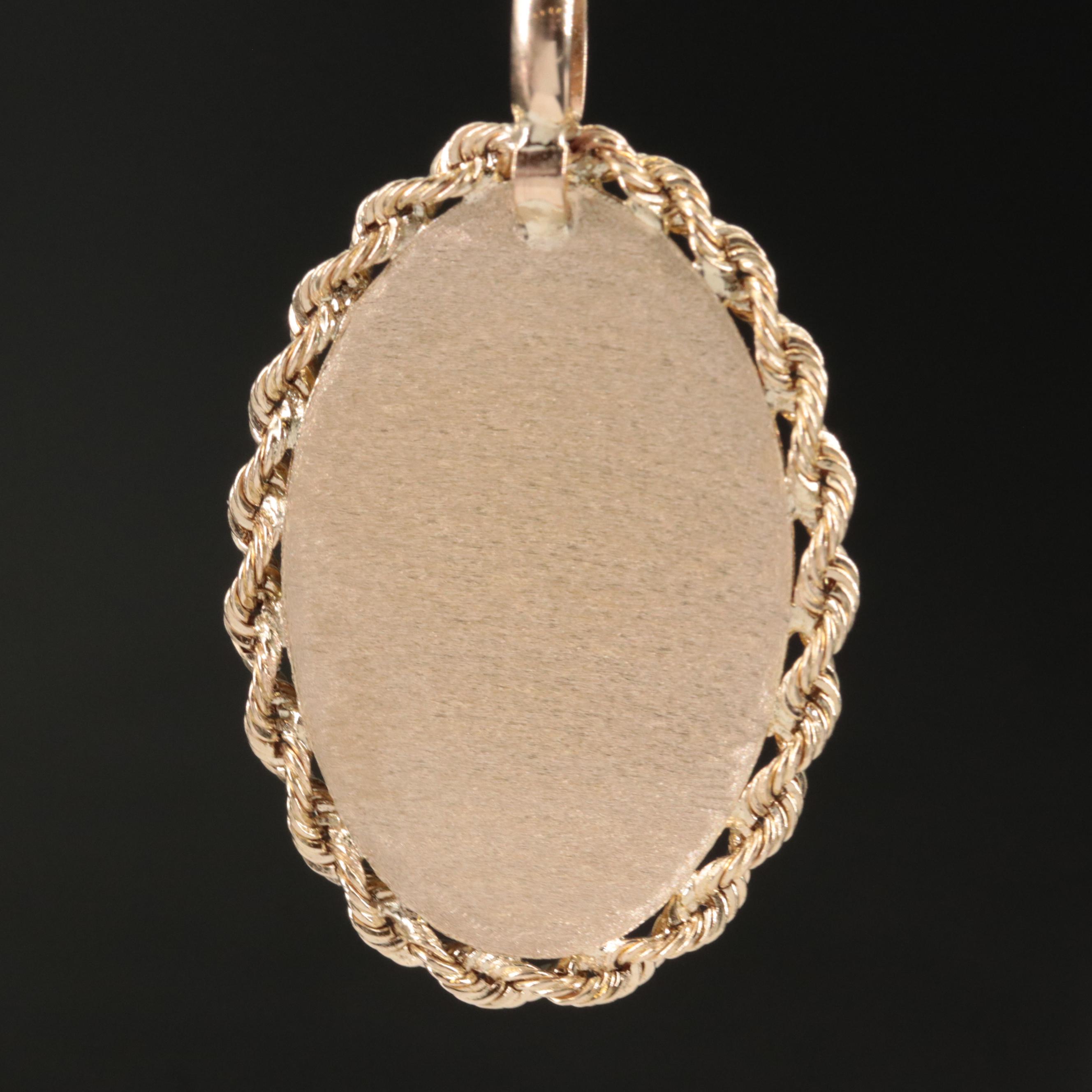 10K Virgin Mary Pendant