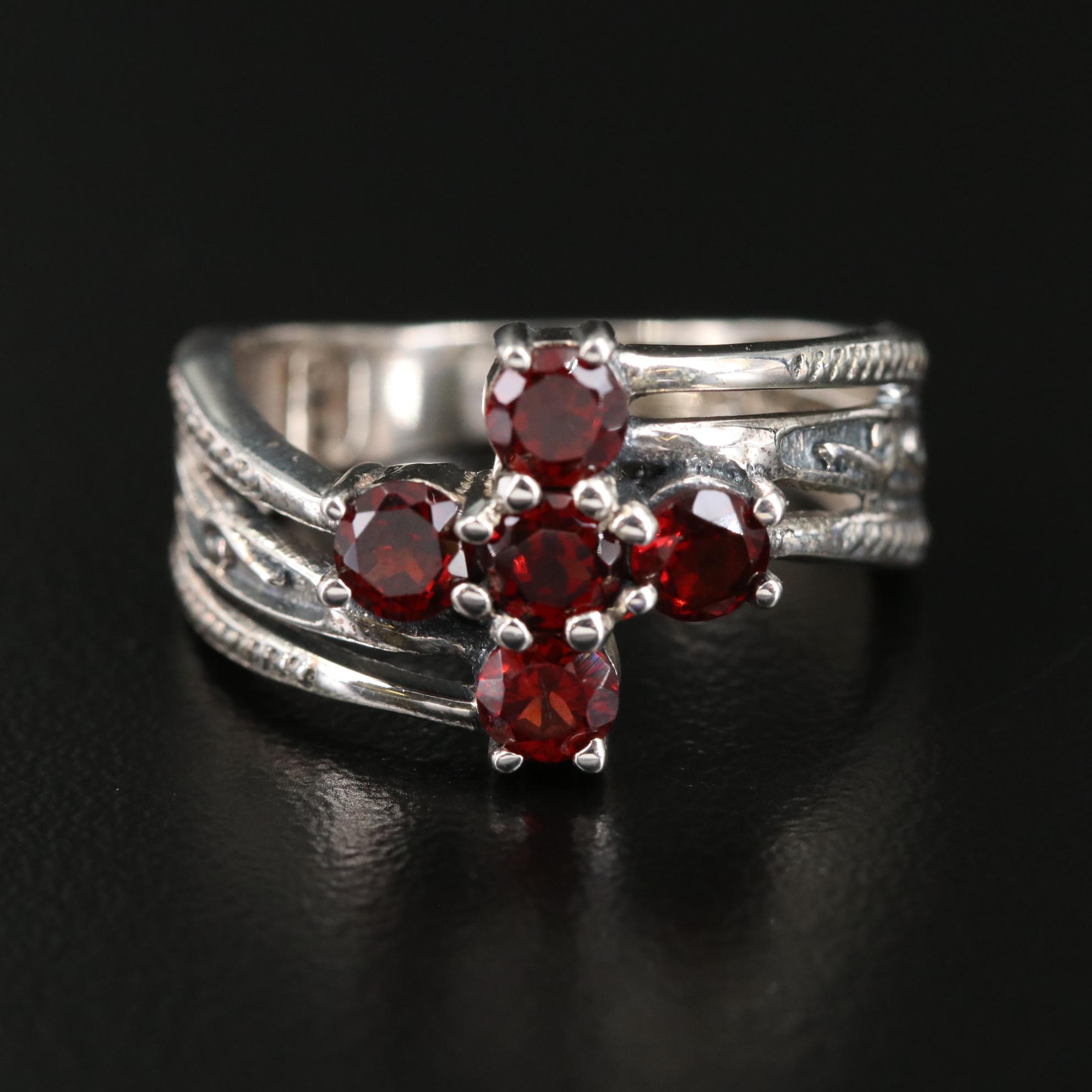 Sterling Garnet Ring