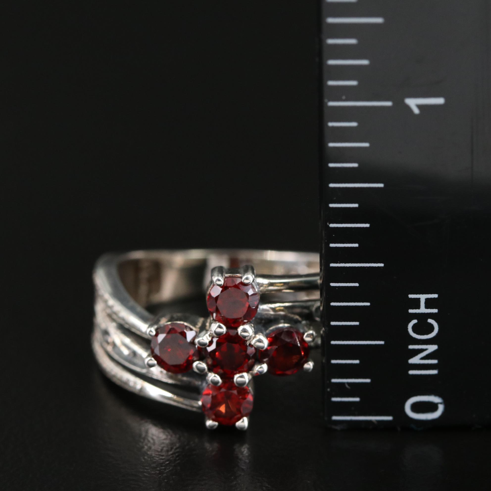 Sterling Garnet Ring