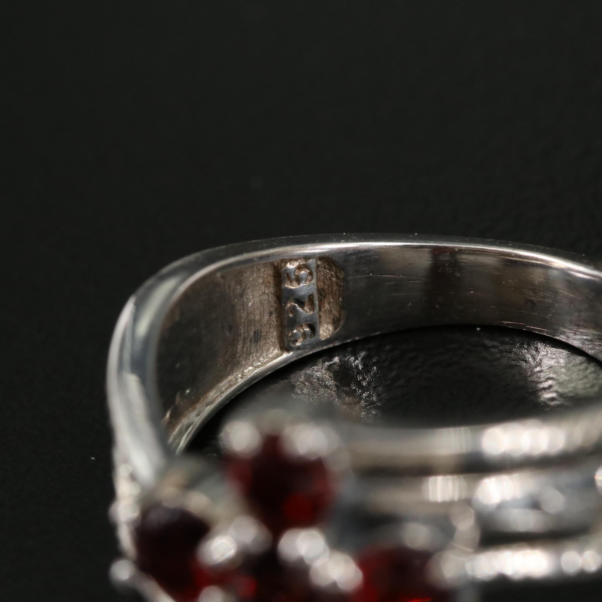 Sterling Garnet Ring