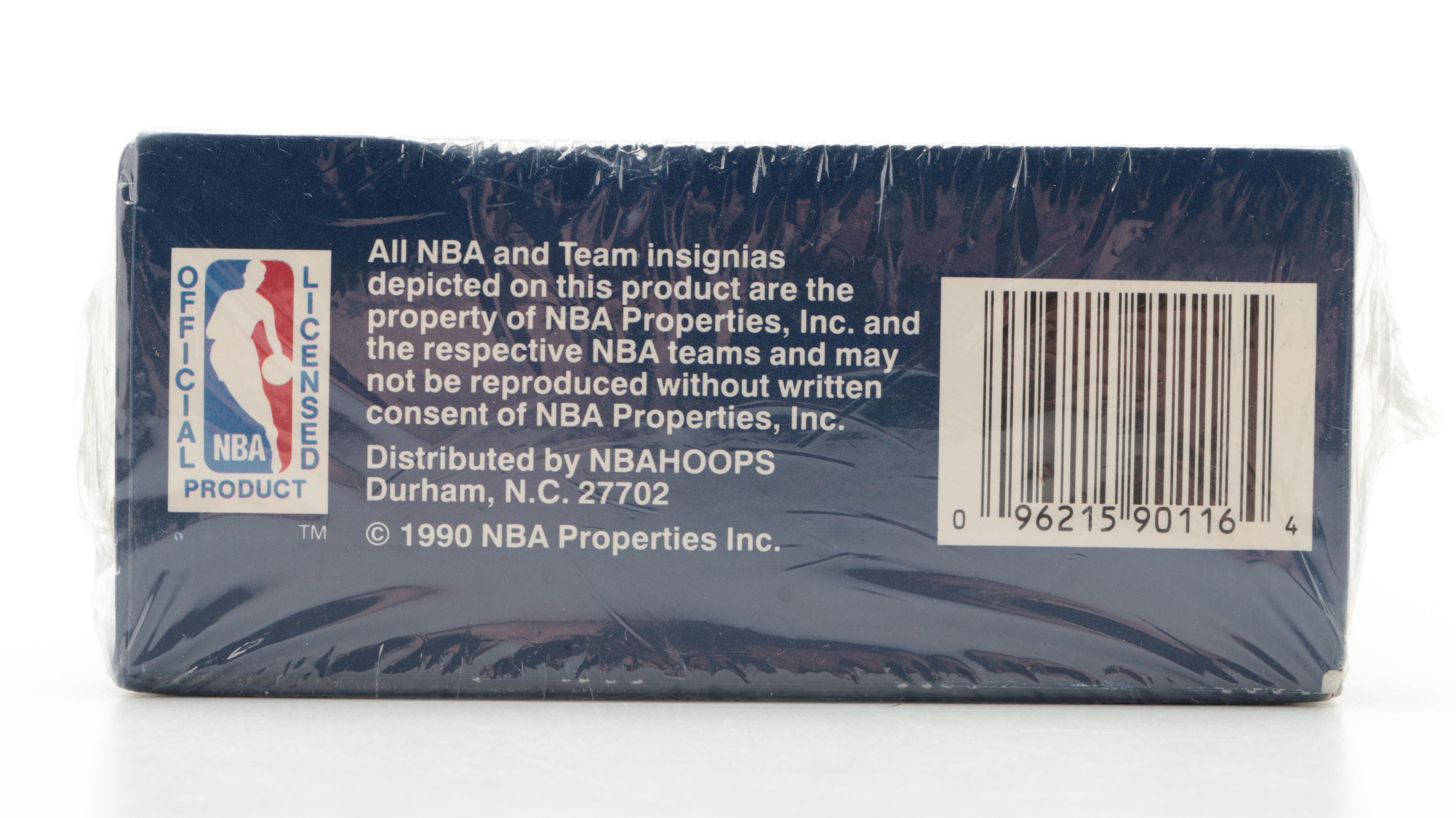 1990–1991 NBA Hoops Basketball Cards Factory Sealed Box