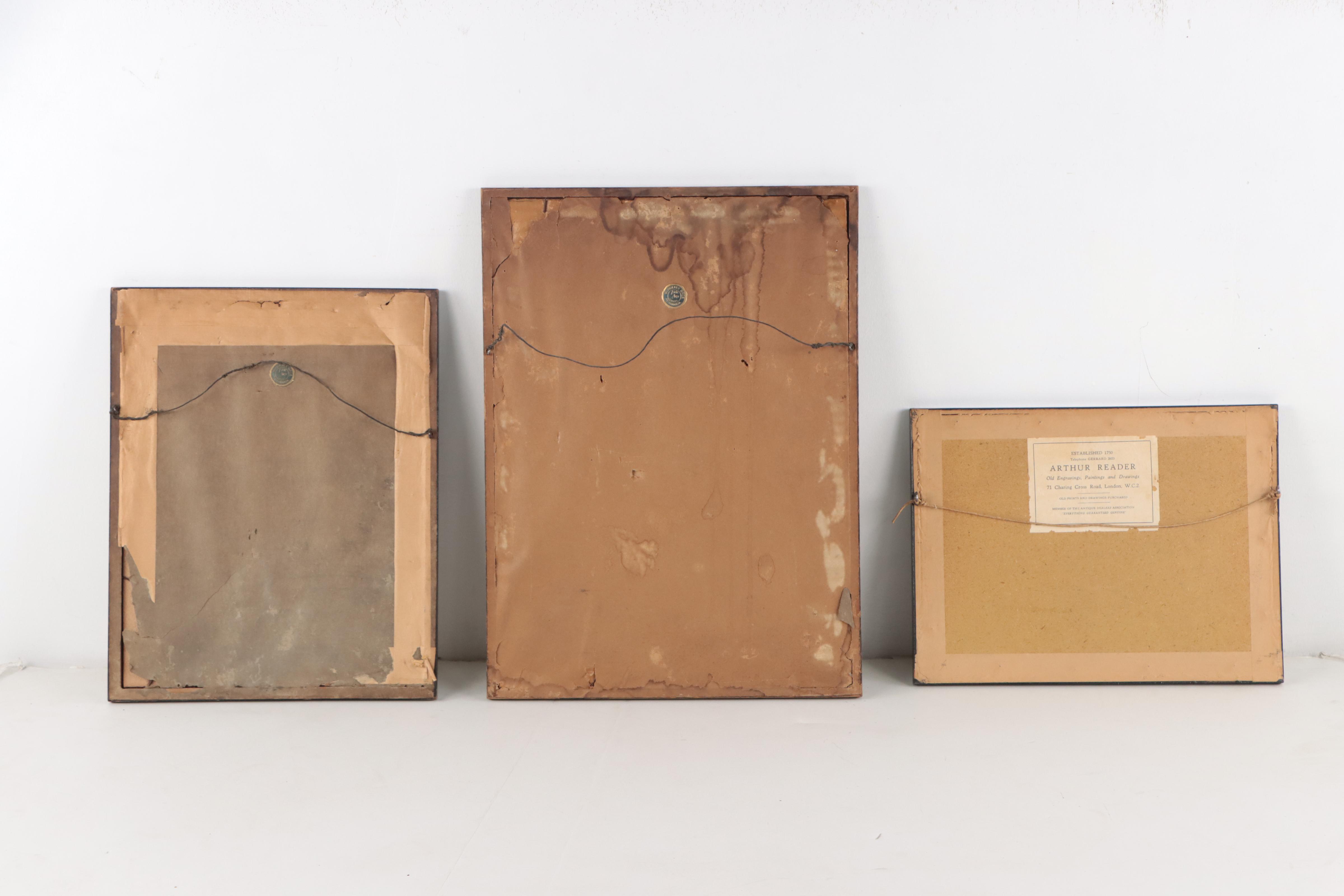 Architectural Prints Including Hand-Colored Engraving "Pantheon, Oxford St."