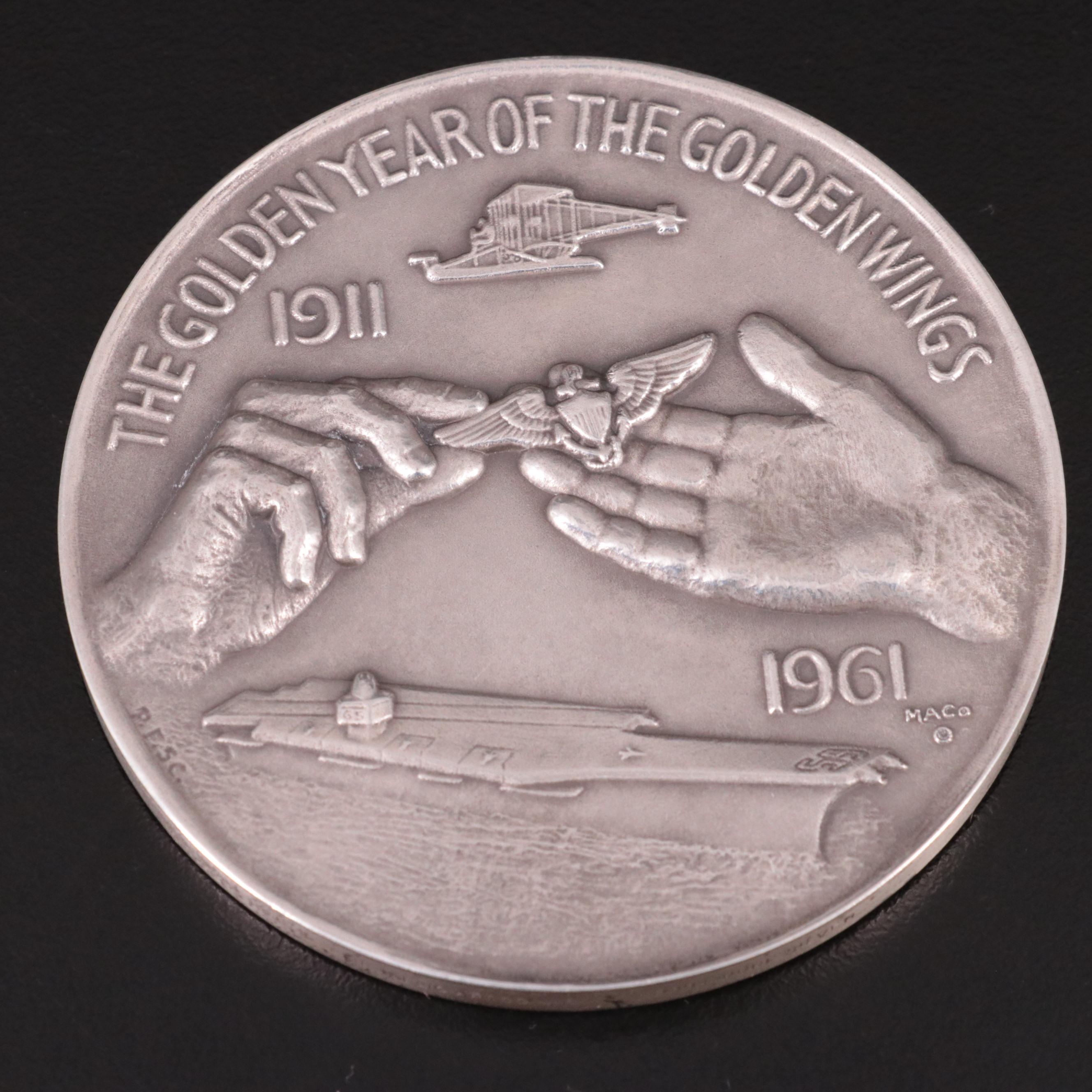 Two Large .999 Silver Medals