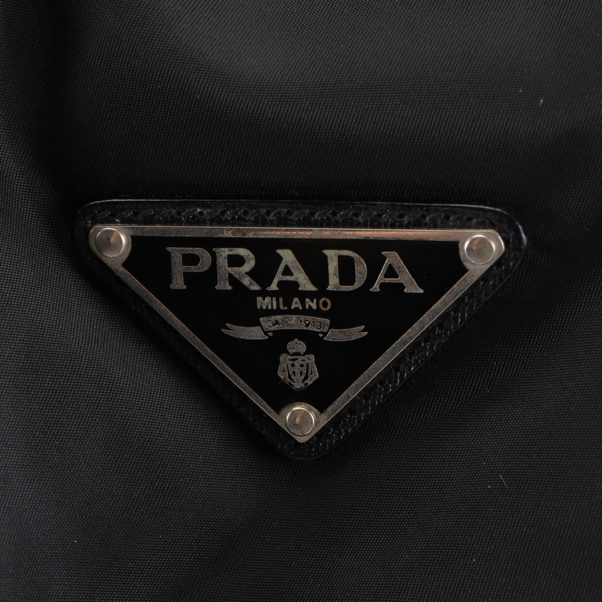 Prada Duffle Bag in Tessuto Nylon and Saffiano Leather