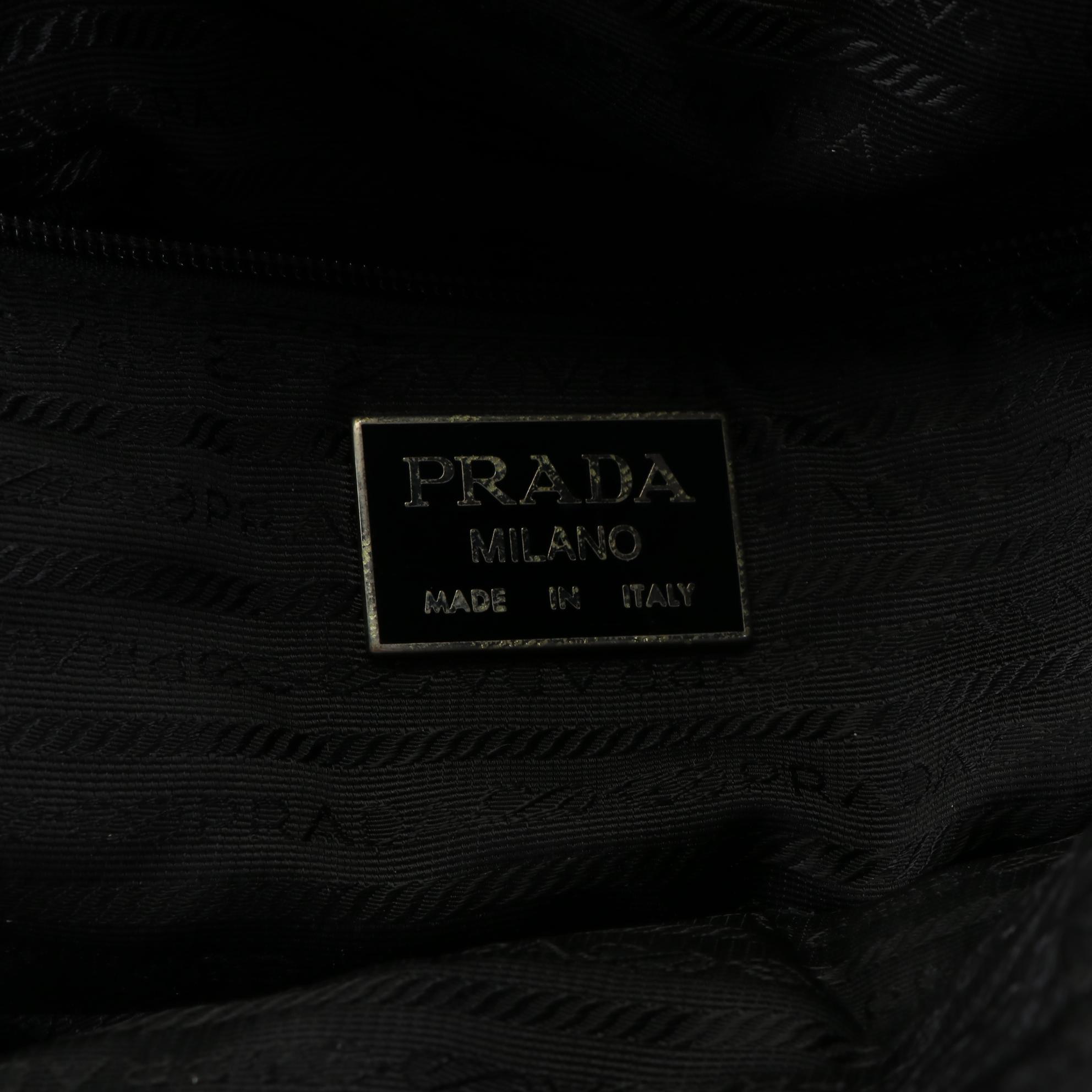 Prada Duffle Bag in Tessuto Nylon and Saffiano Leather