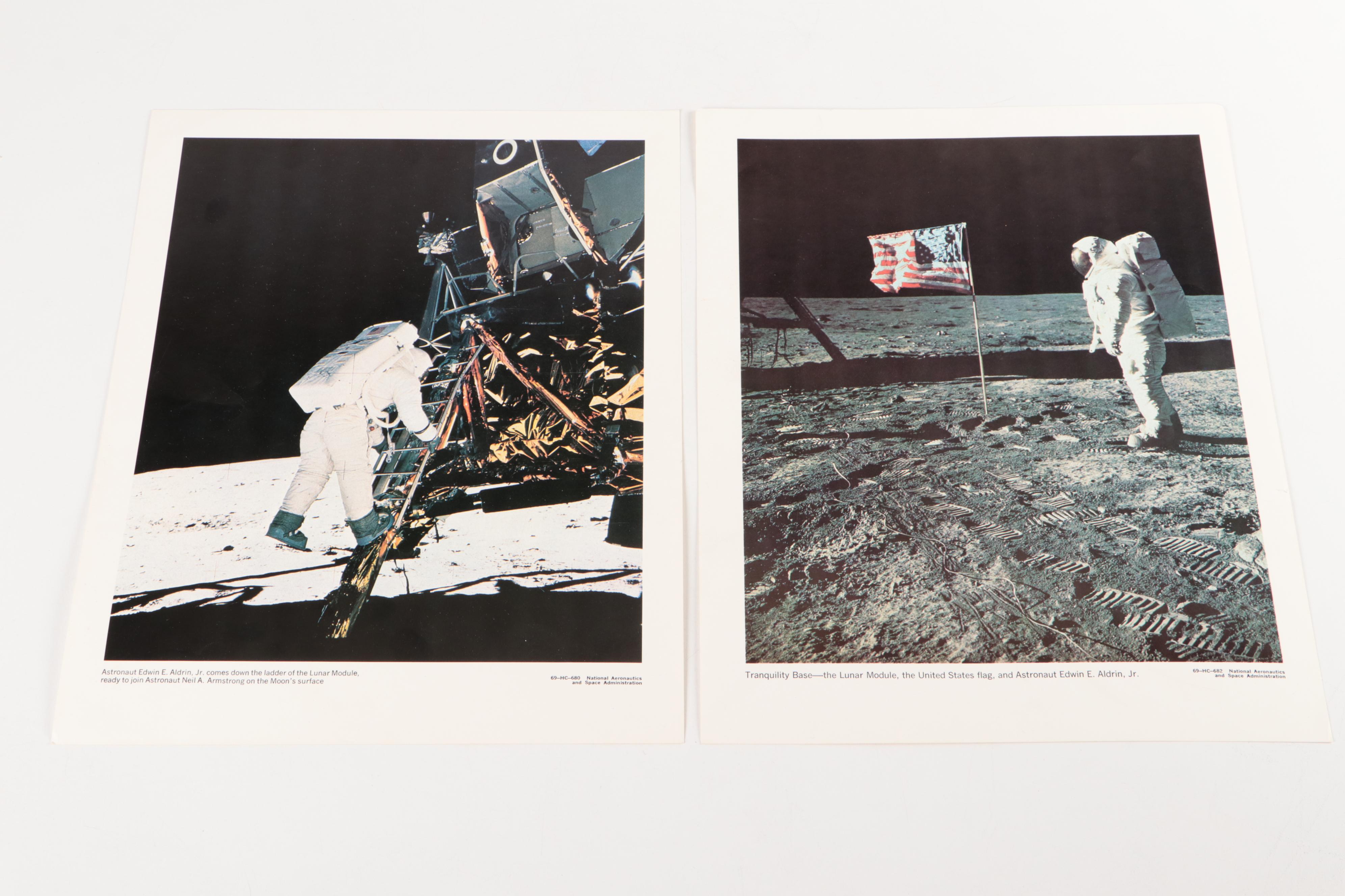NASA Offset Lithograph Prints of the Apollo 11 Moon Landing and More