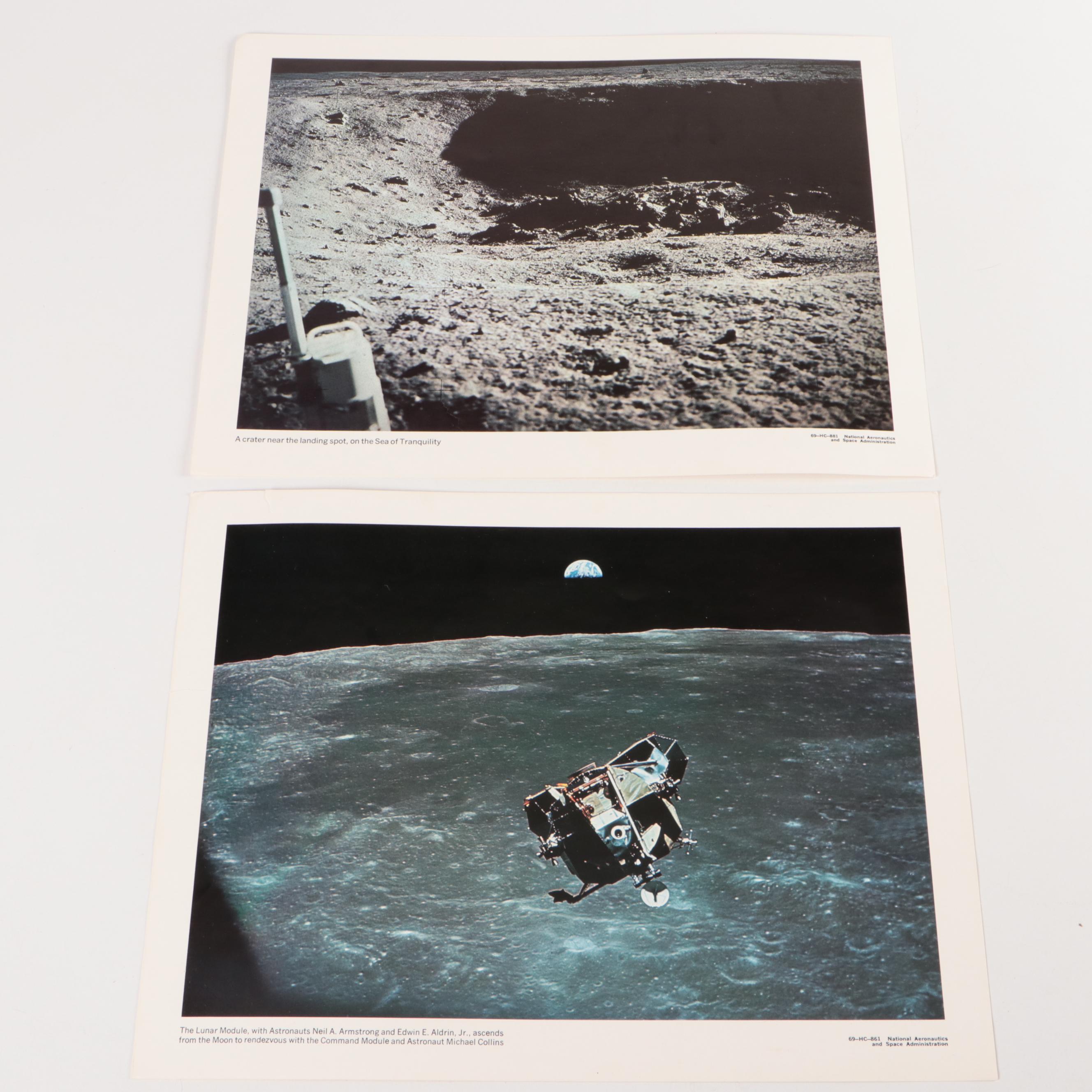 NASA Offset Lithograph Prints of the Apollo 11 Moon Landing and More