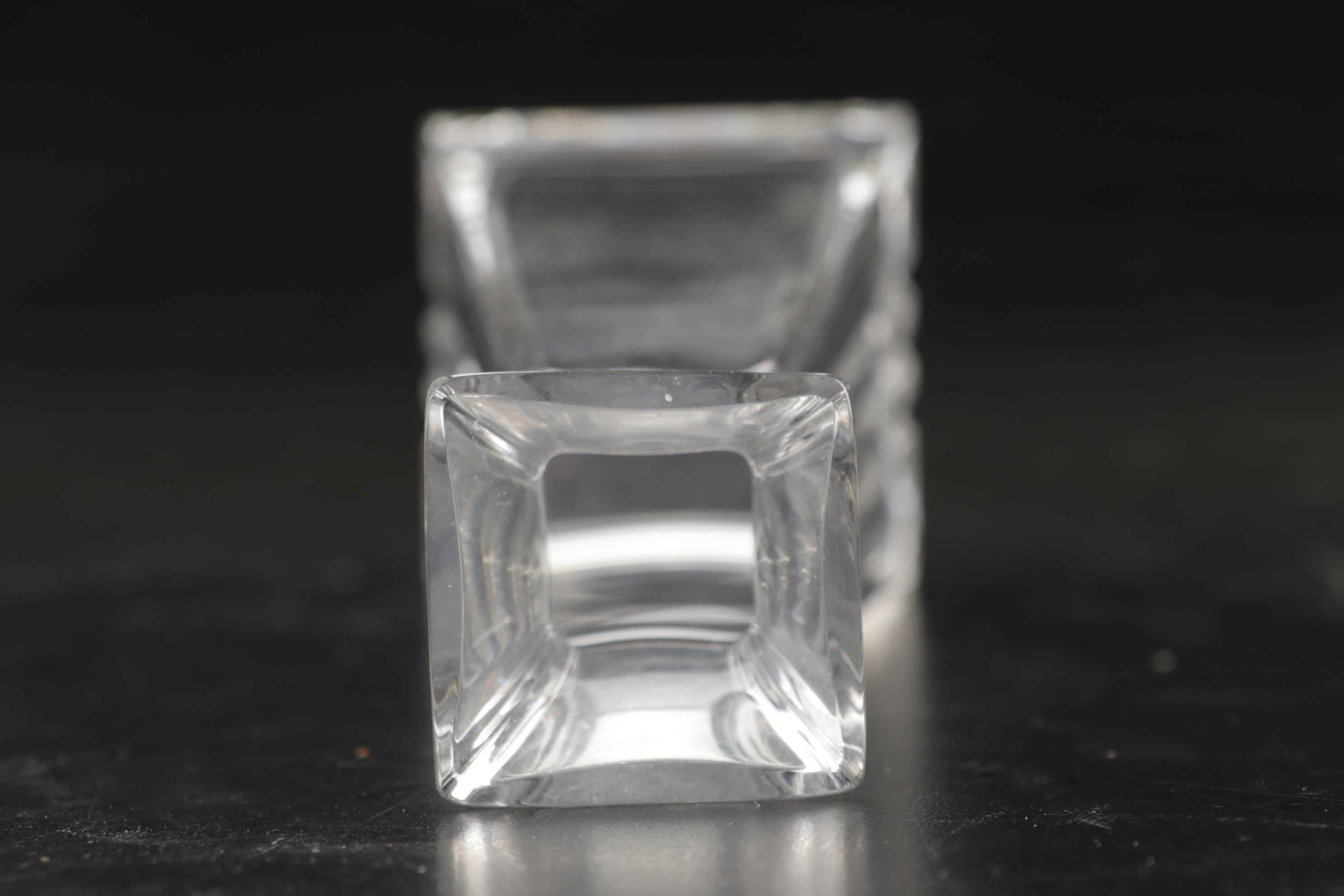 Tiffany & Co. "Metropolis" Crystal Vase and Toasting Champagne Flutes