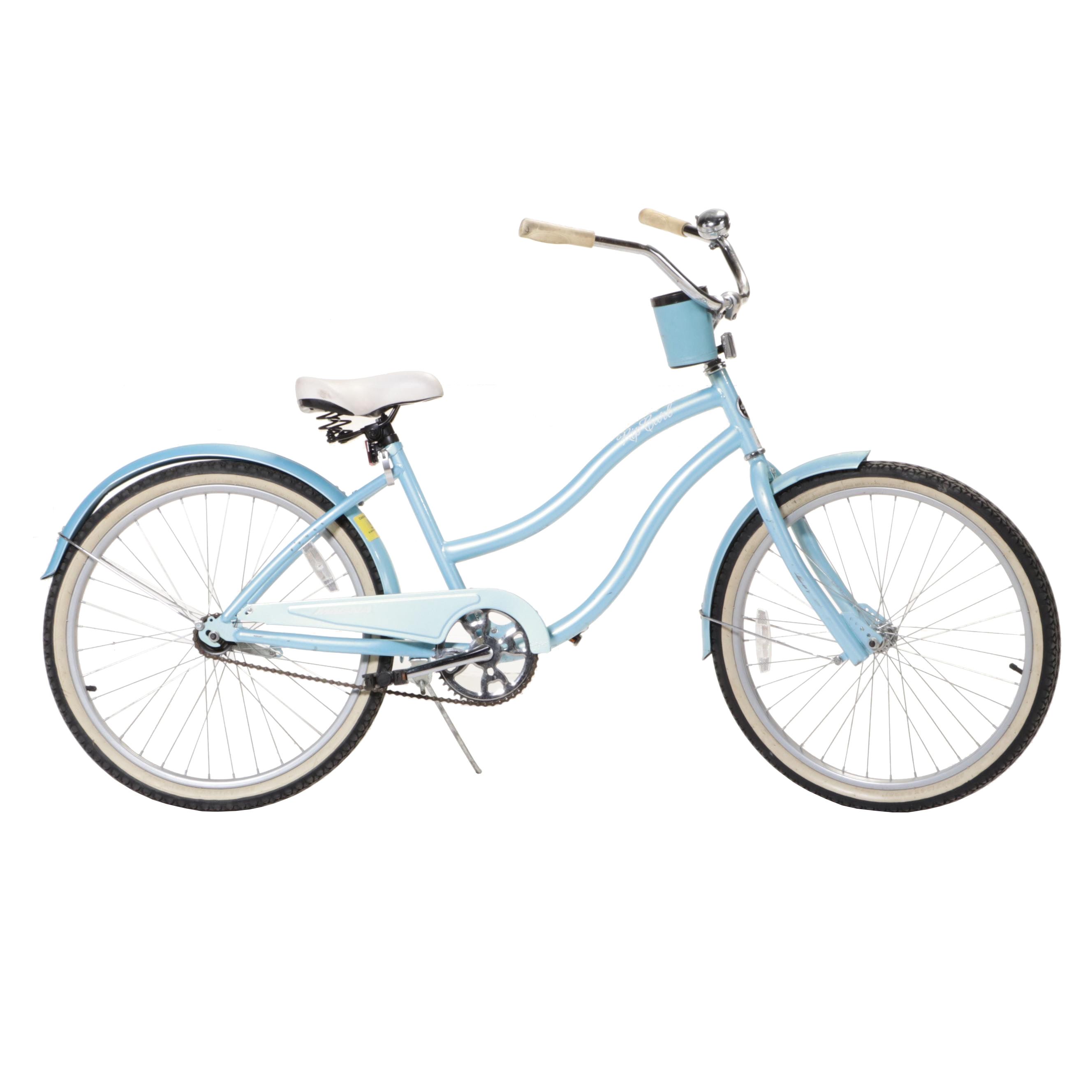 Women's Magna Rip Curl Cruiser Bicycle in Powder Blue