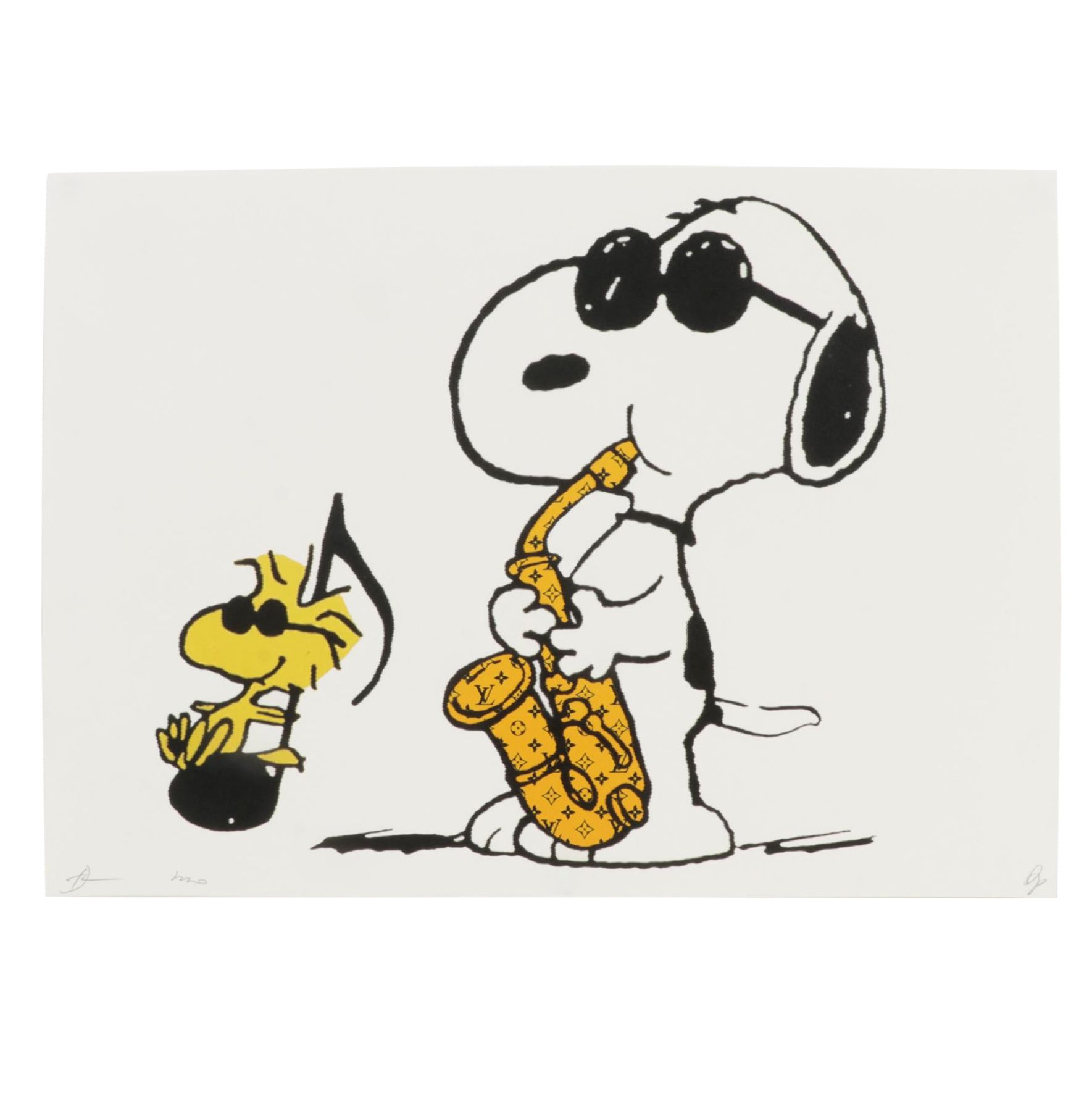 Death NYC Pop Art Graphic Print of Snoopy and Woodstock