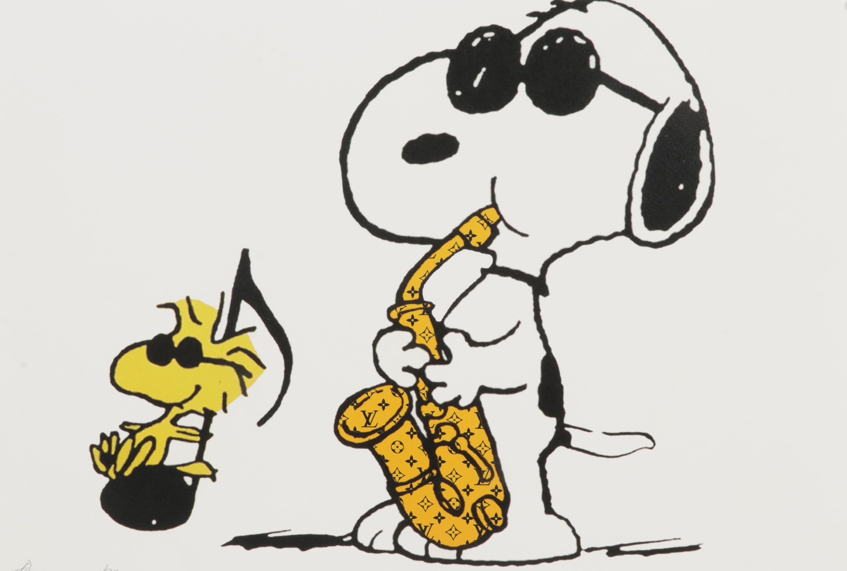 Death NYC Pop Art Graphic Print of Snoopy and Woodstock