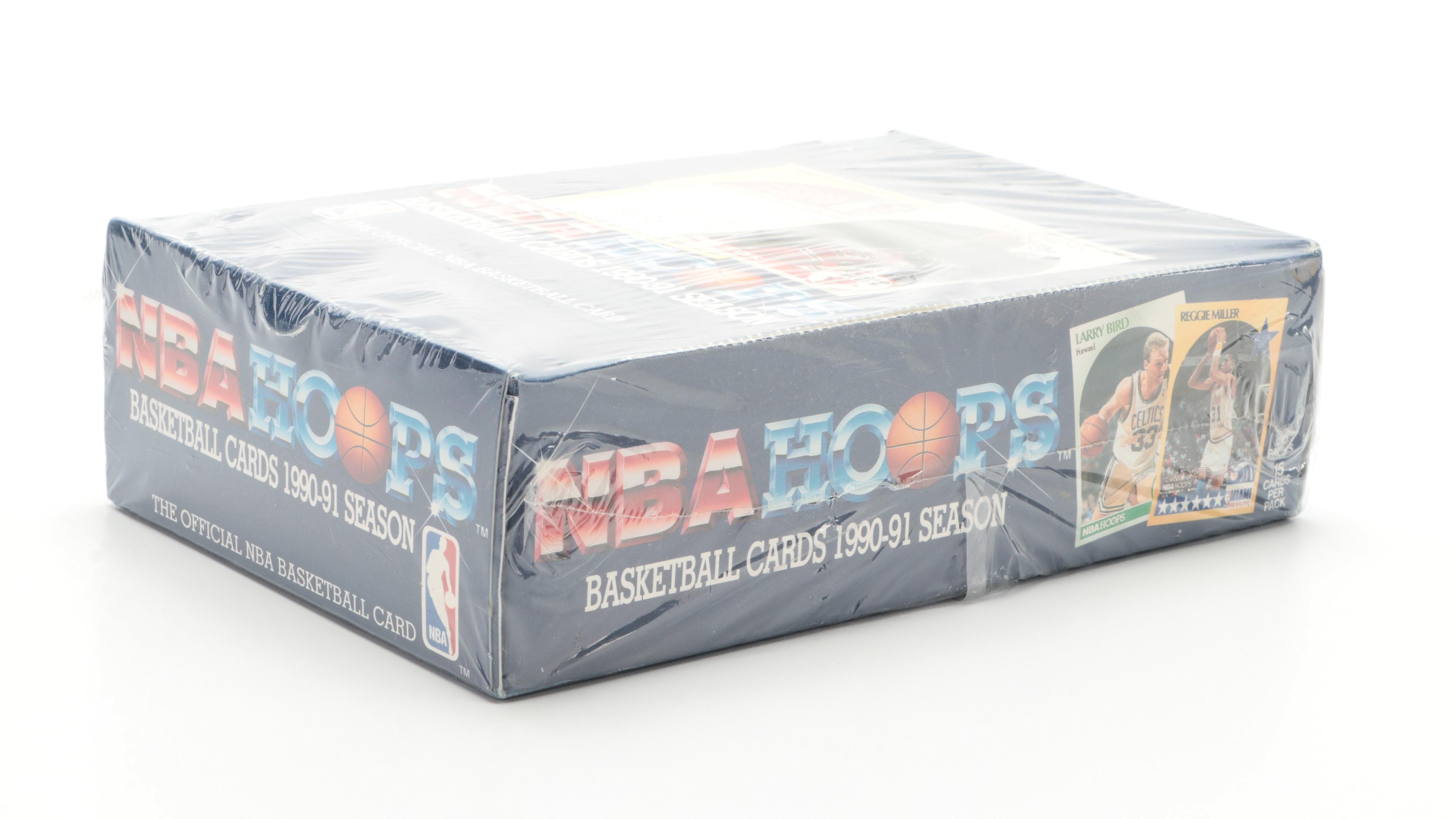 1990–1991 NBA Hoops Basketball Cards Factory Sealed Box