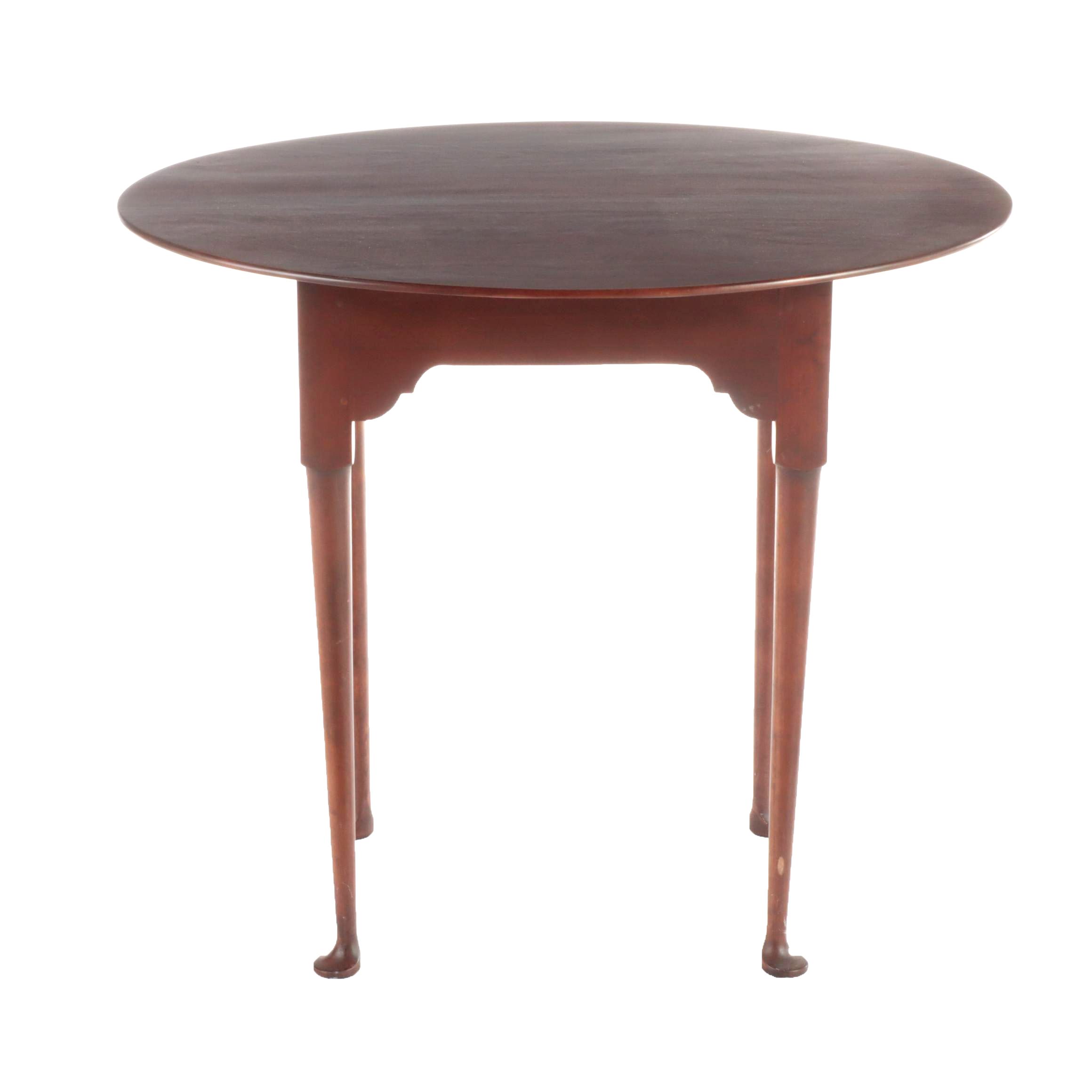 Eldred Wheeler Queen Anne Style Cherrywood Tea Table