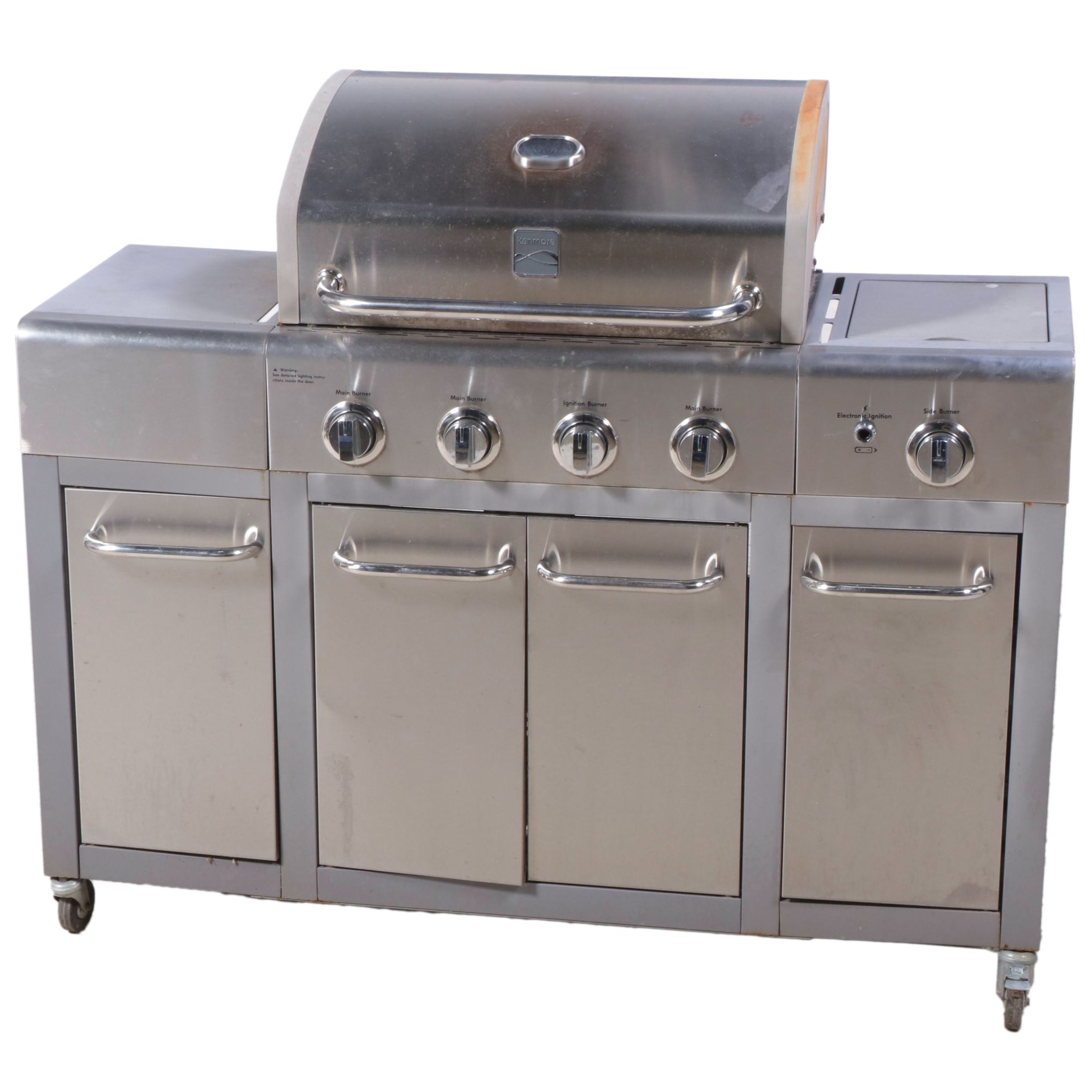 Kenmore Stainless Steel Extended Barbecue Gas Grill