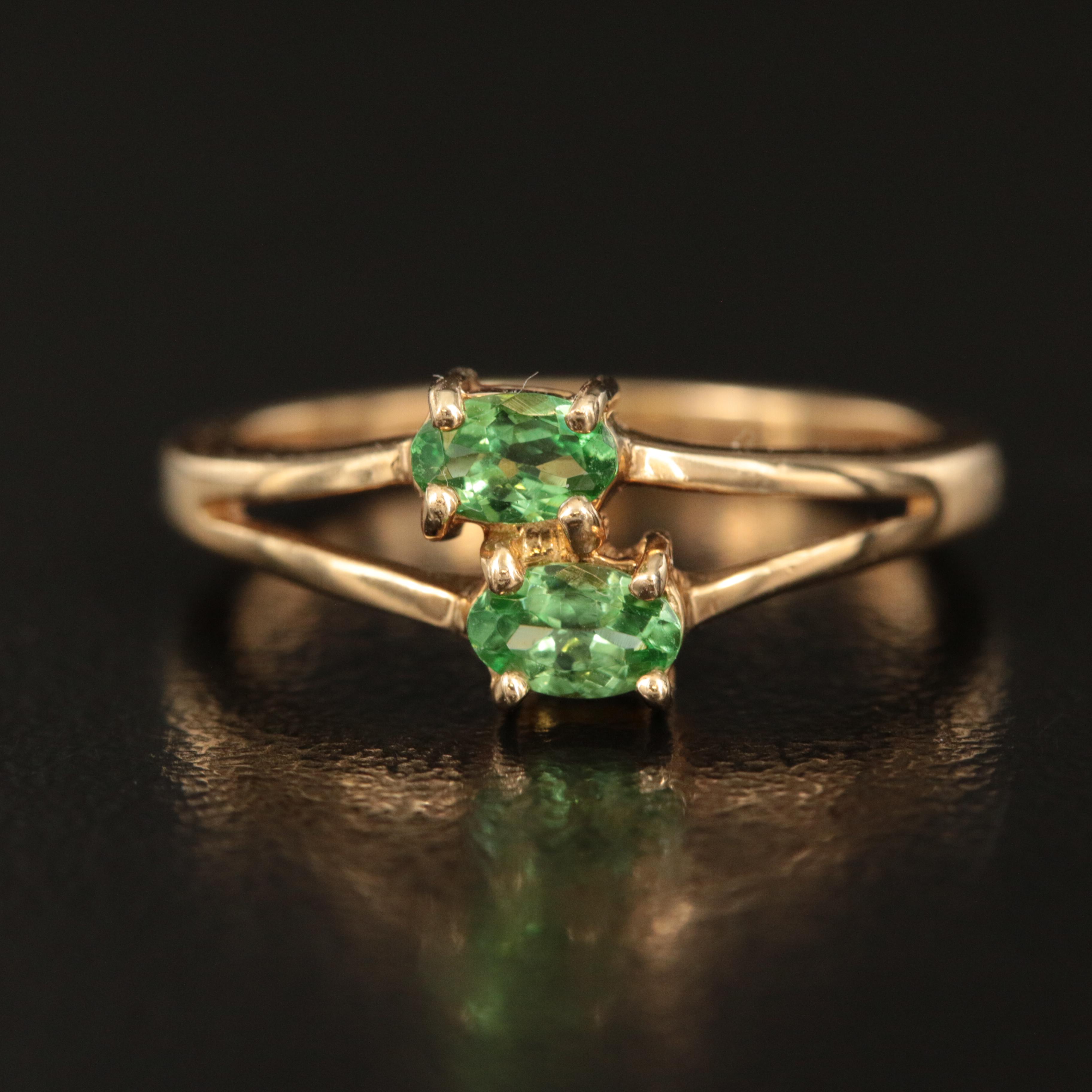 14K Peridot Ring