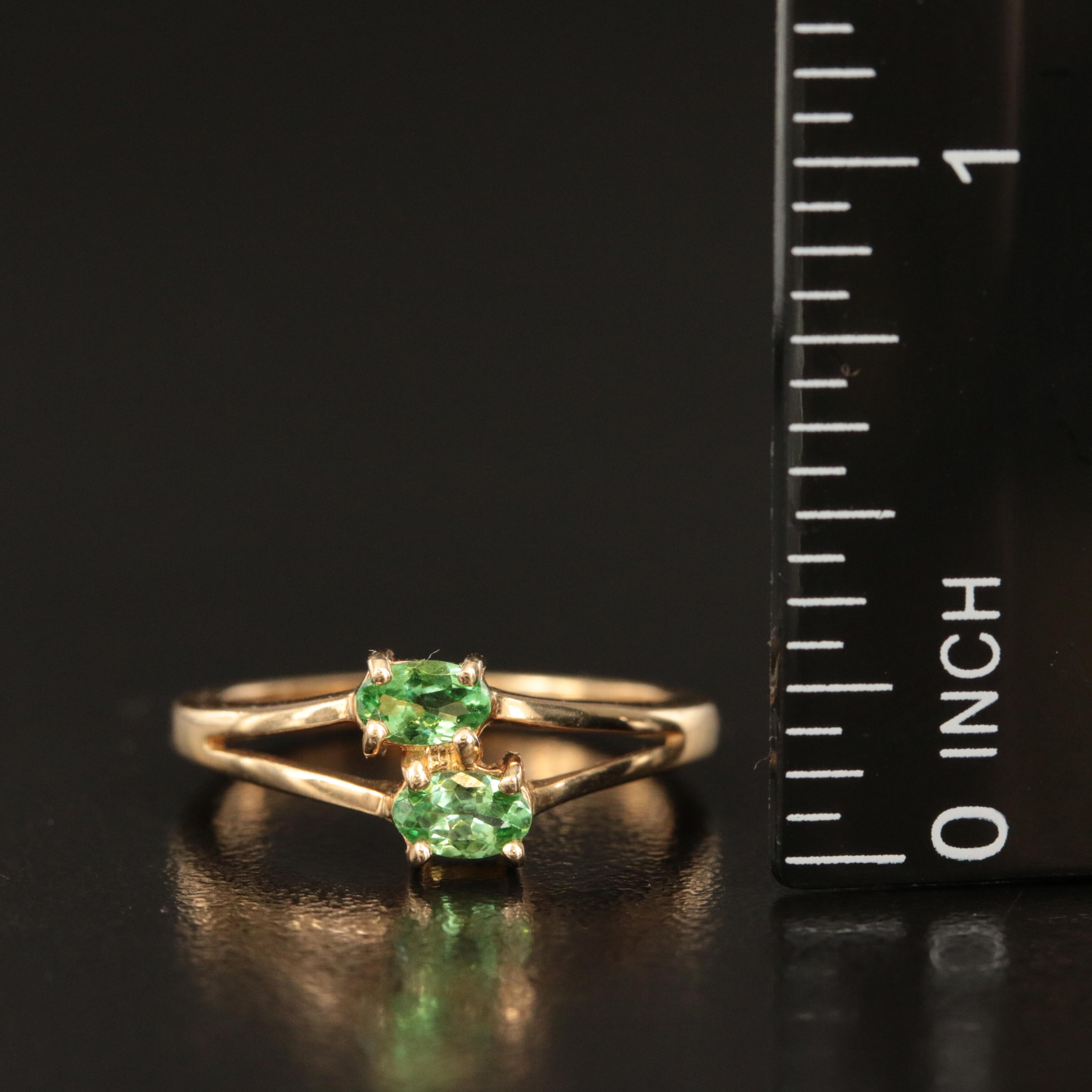14K Peridot Ring