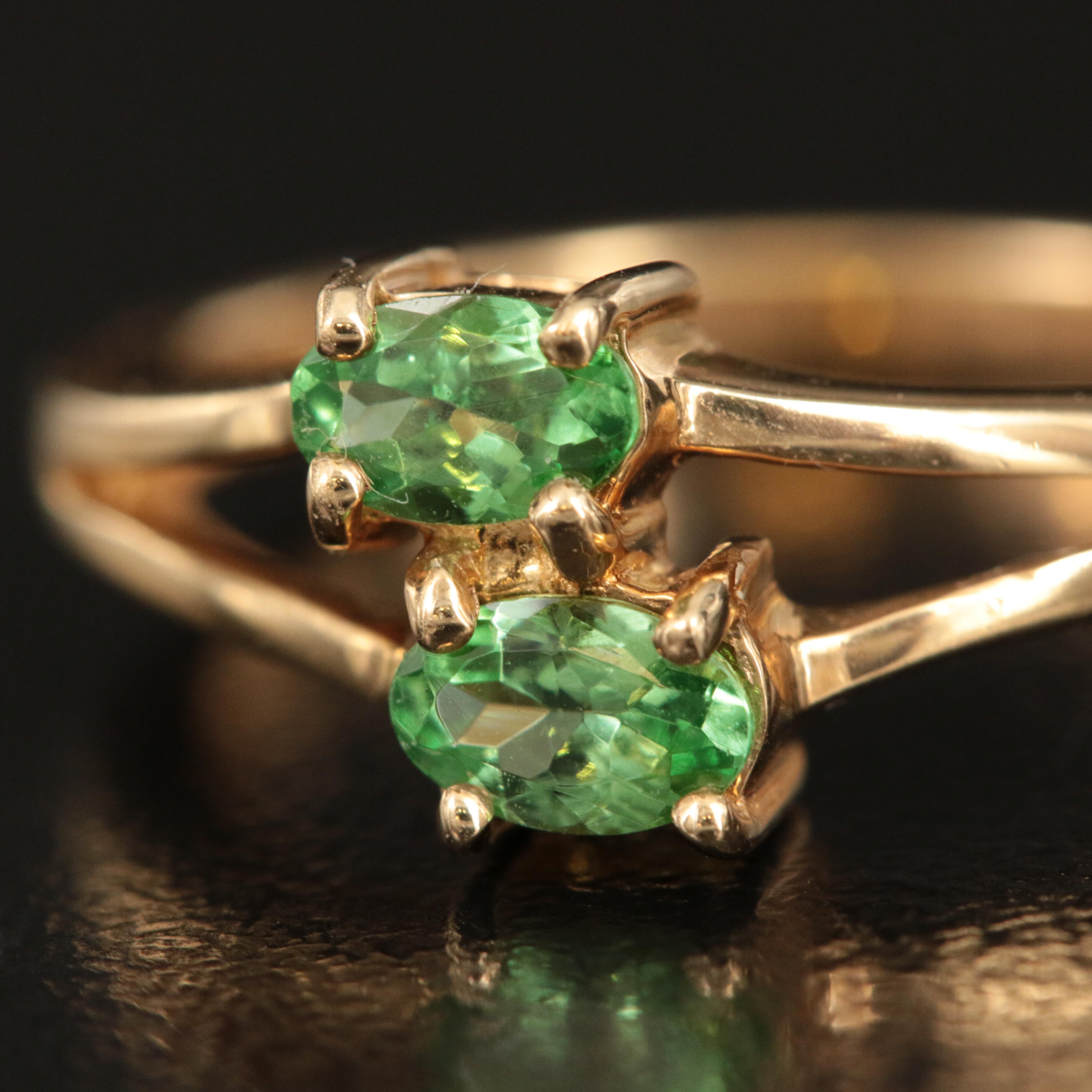 14K Peridot Ring