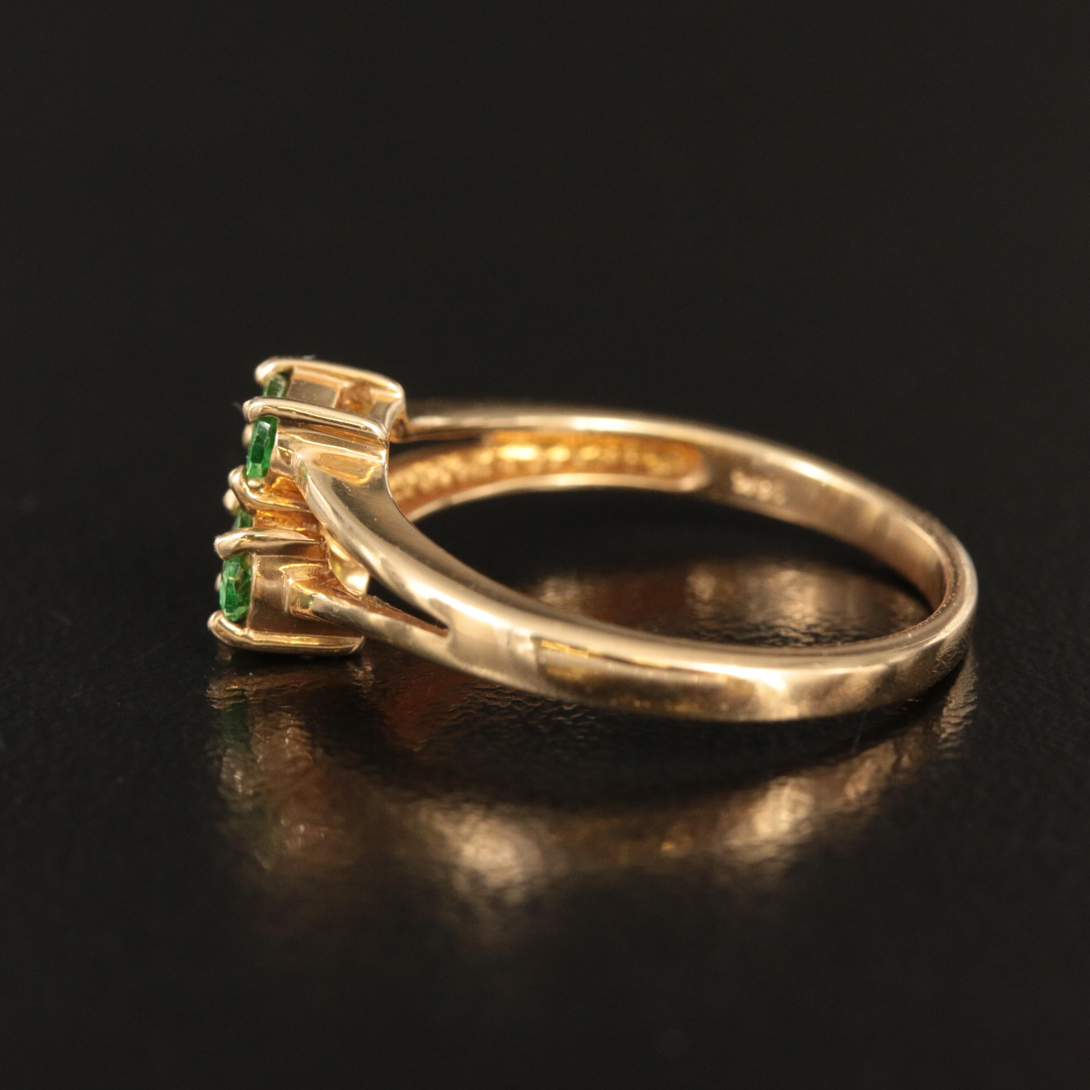 14K Peridot Ring