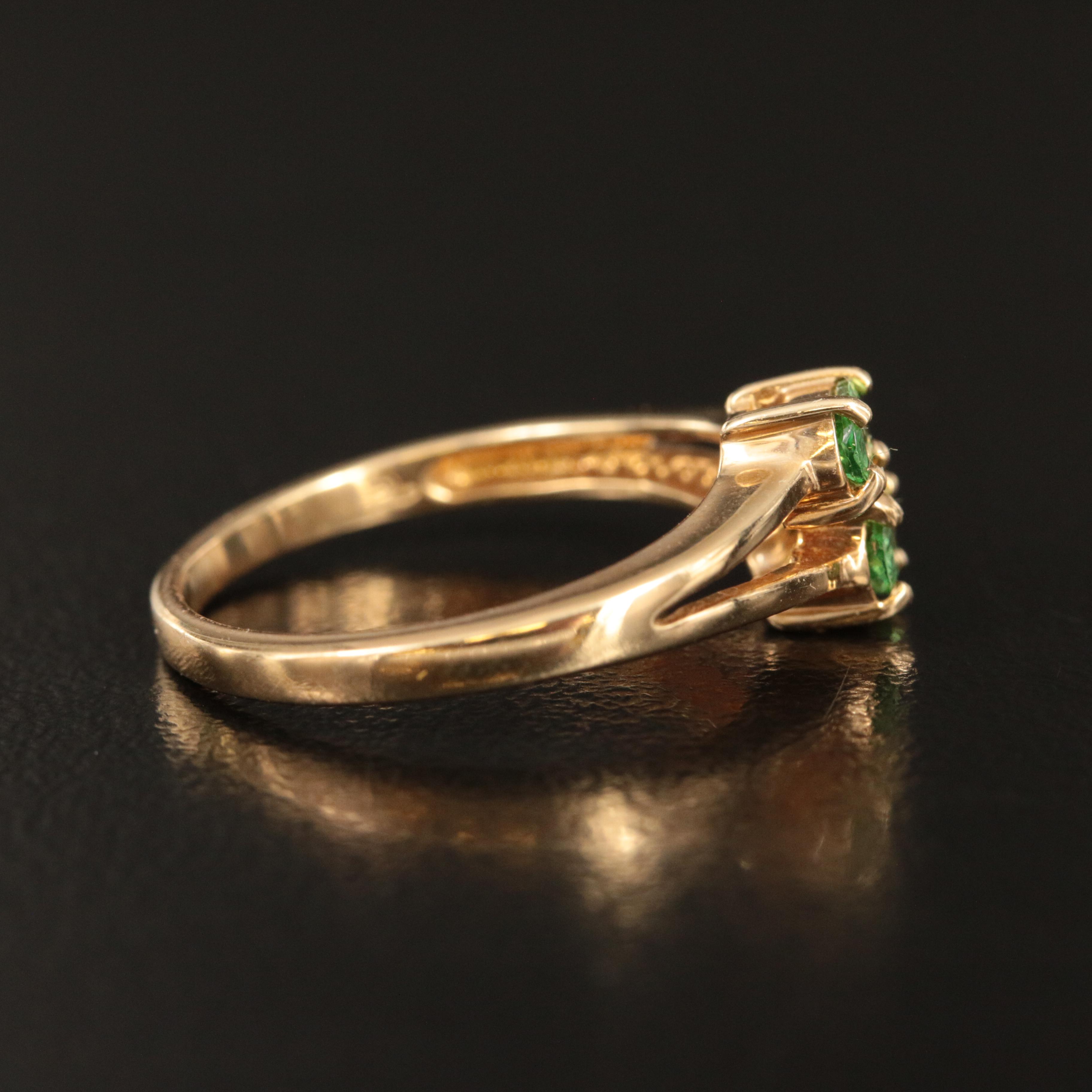 14K Peridot Ring