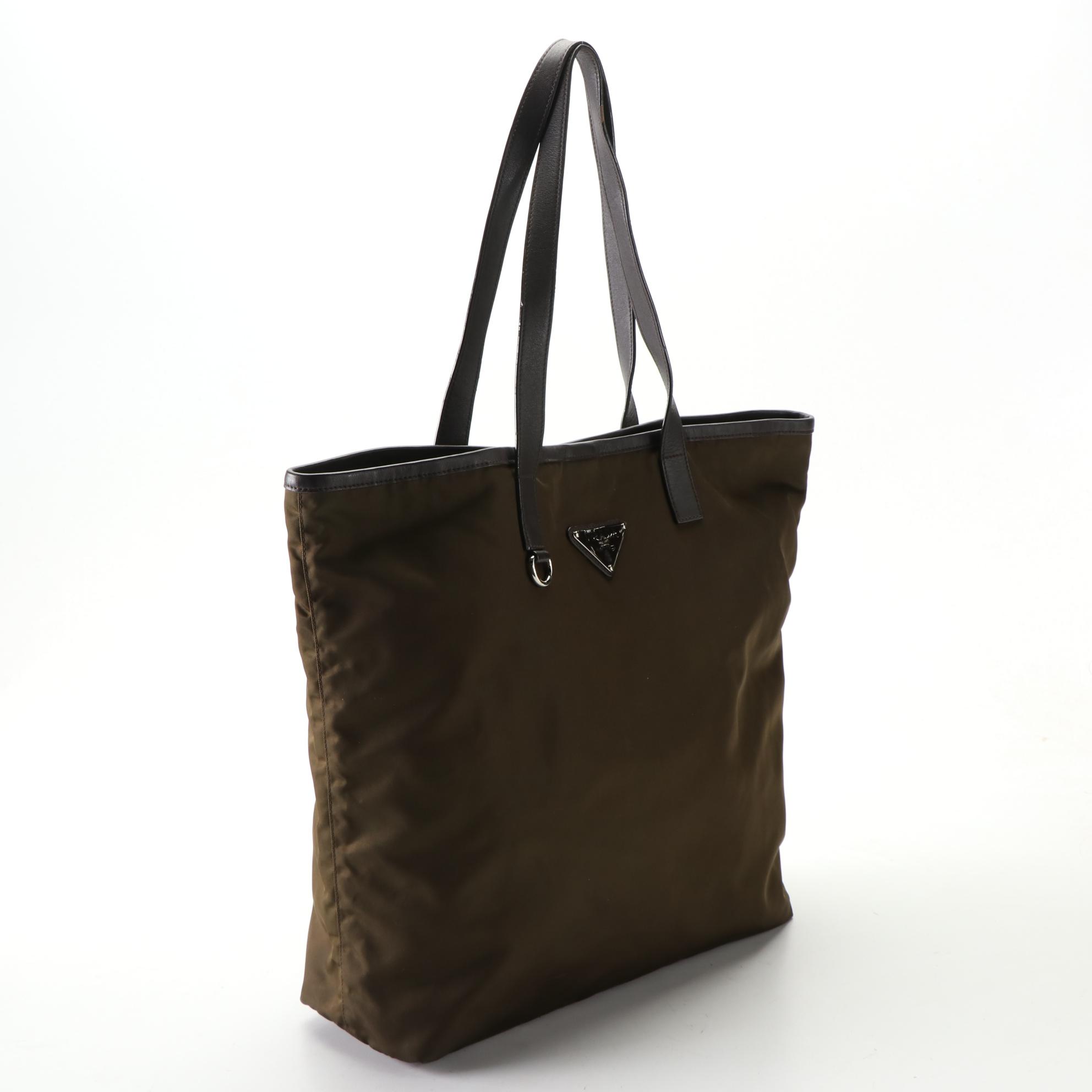 Prada Tessuto Nylon and Leather Tote