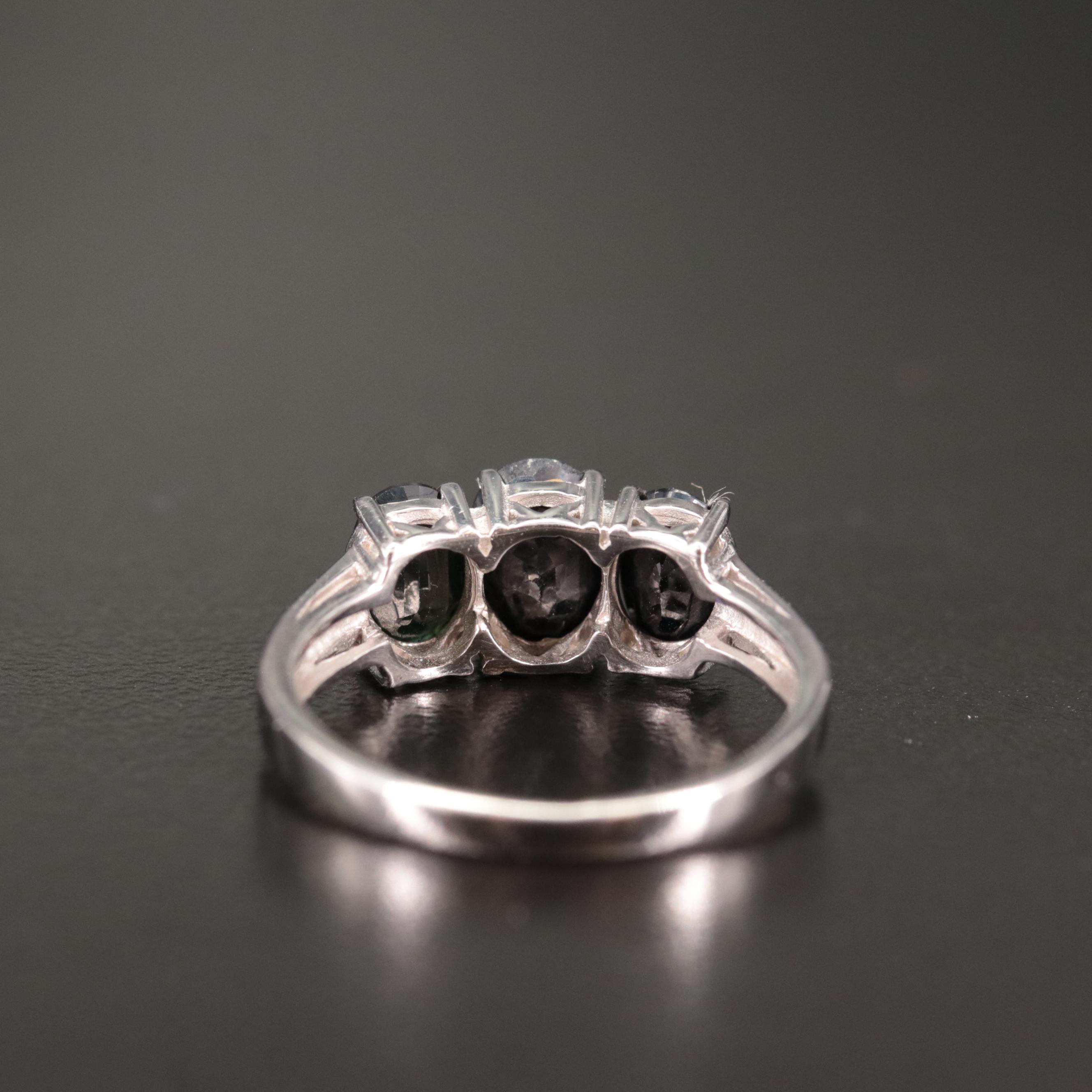 Sterling Sapphire Ring