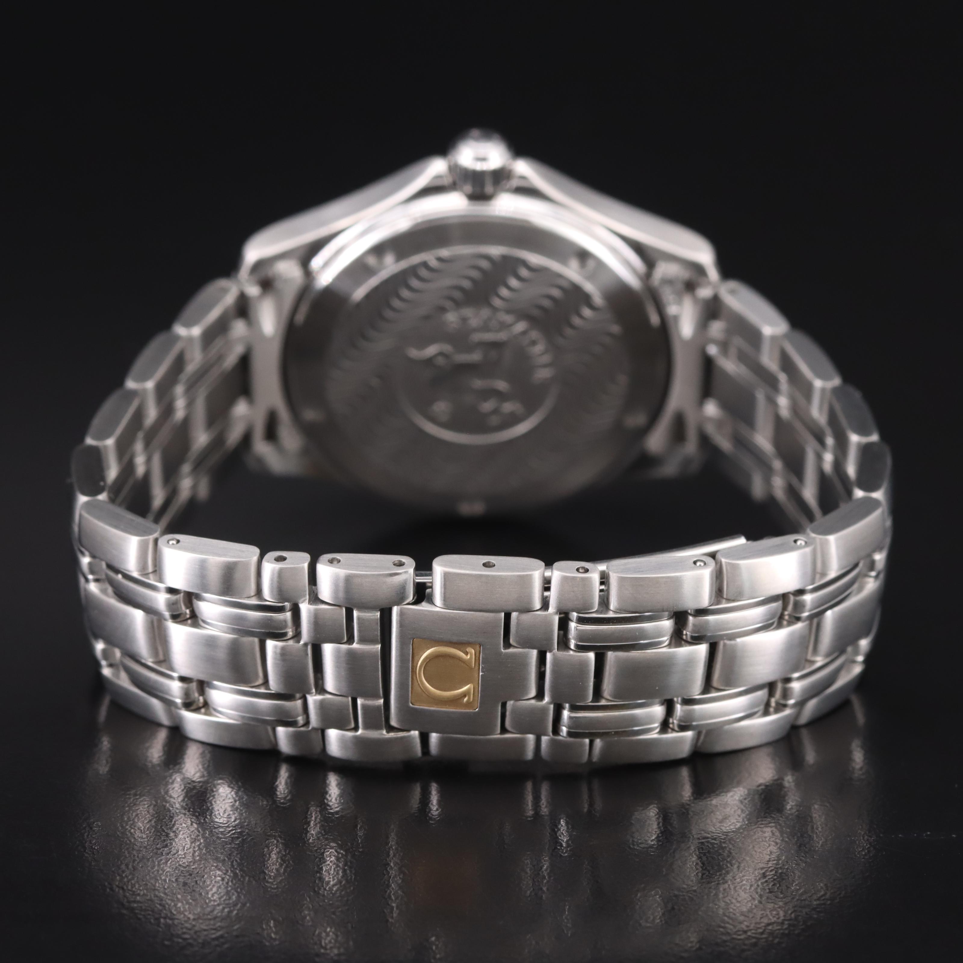 Omega Seamaster 120 Quartz 36mm Blue Steel Watch