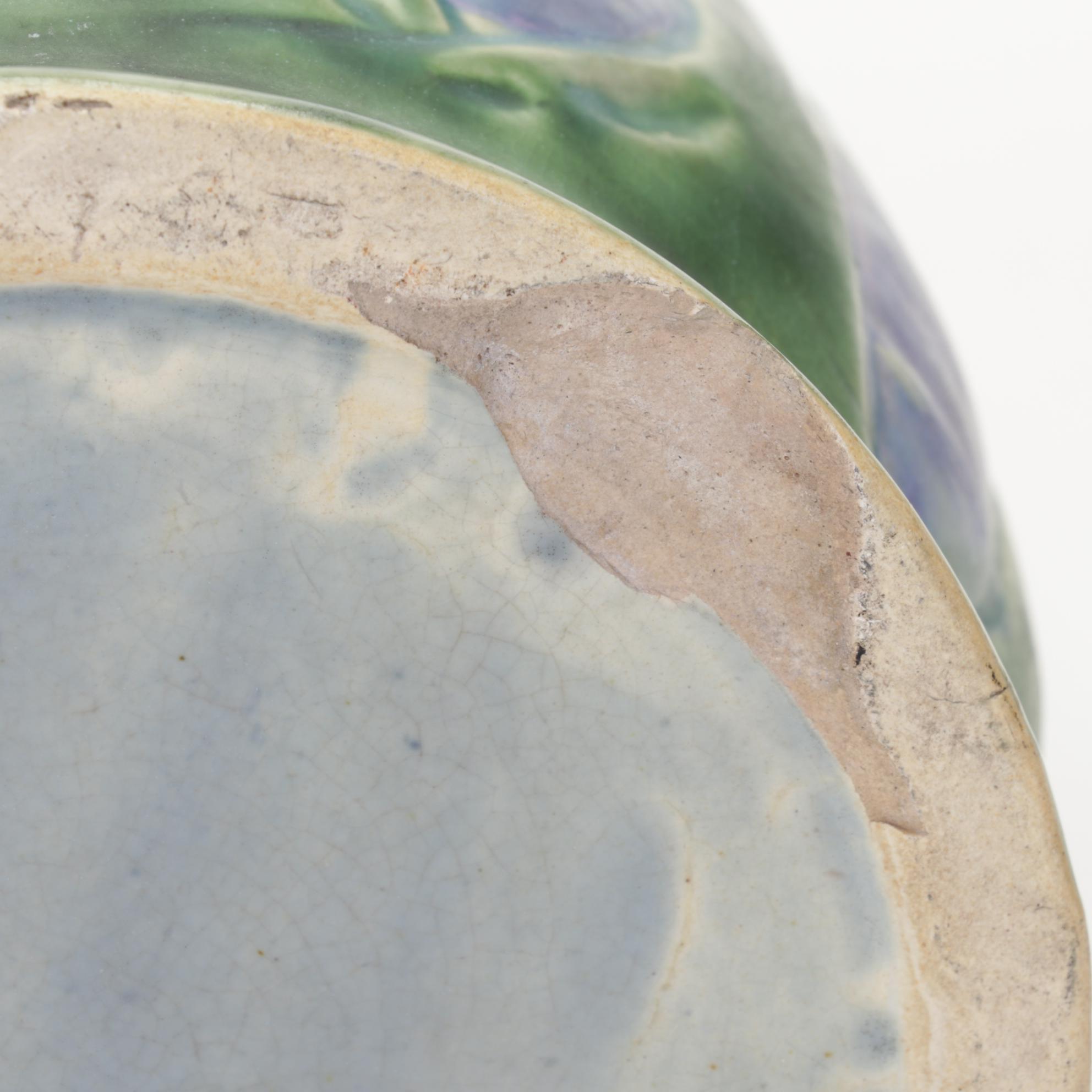 Roseville Pottery "Vista" Ceramic Umbrella Stand, 1920s