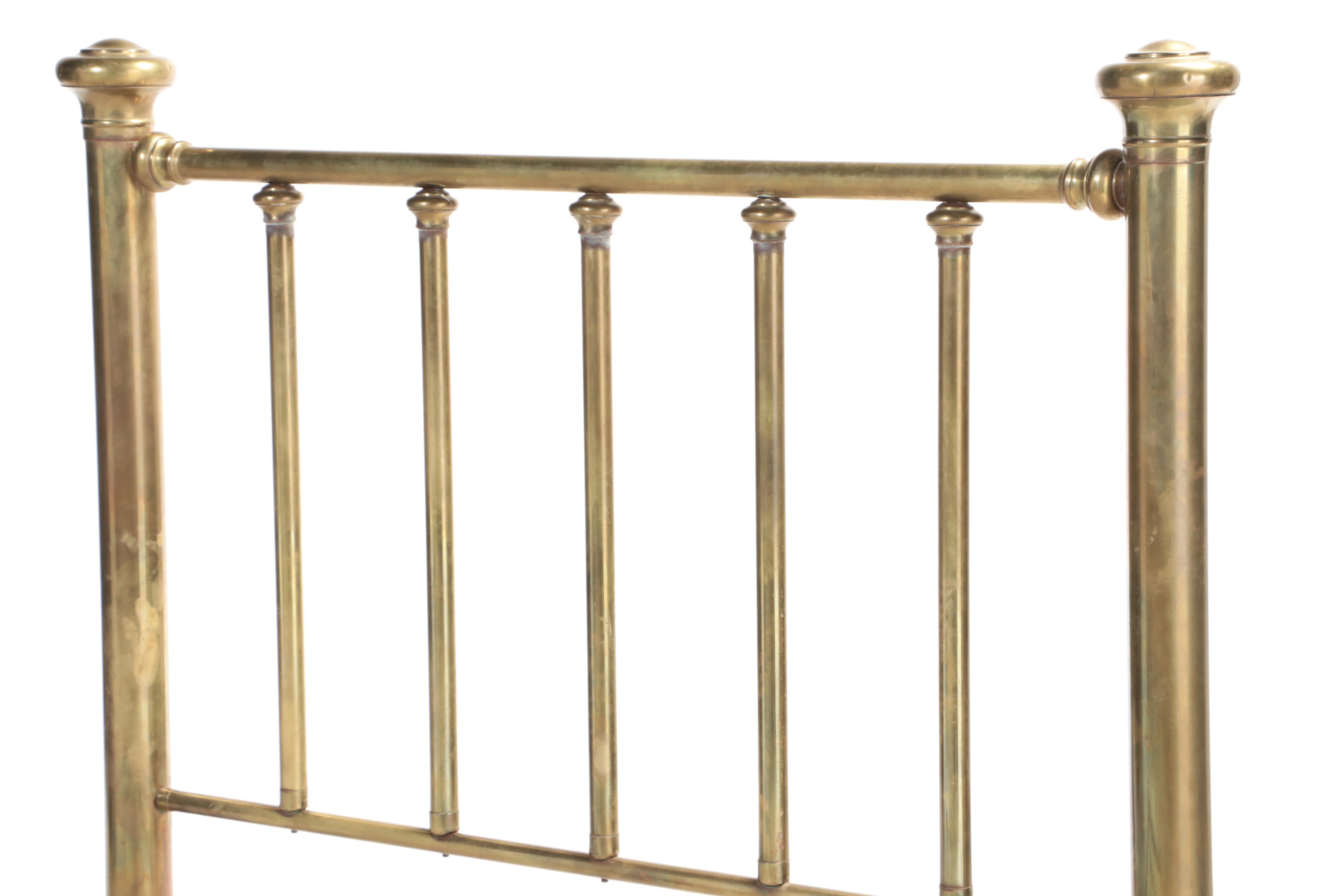 Victorian Brass Bed, Early 20th Century