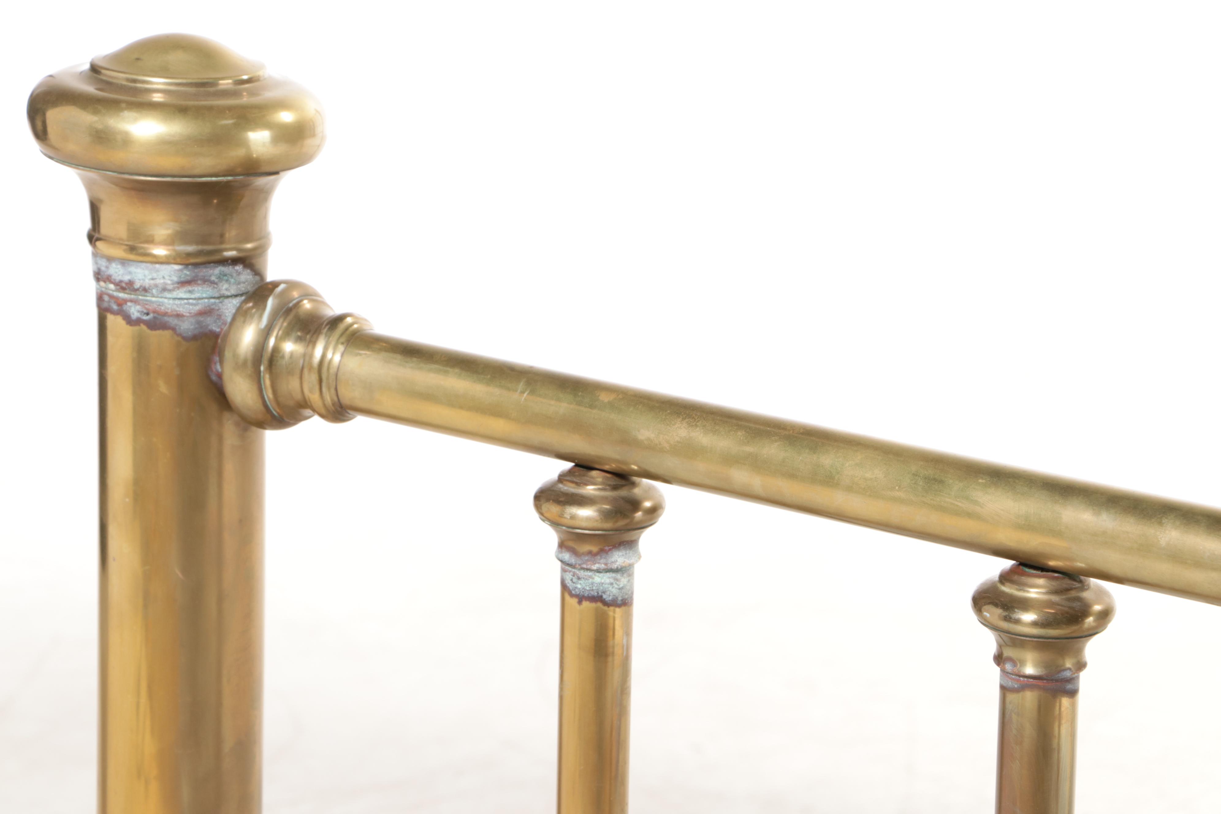 Victorian Brass Bed, Early 20th Century